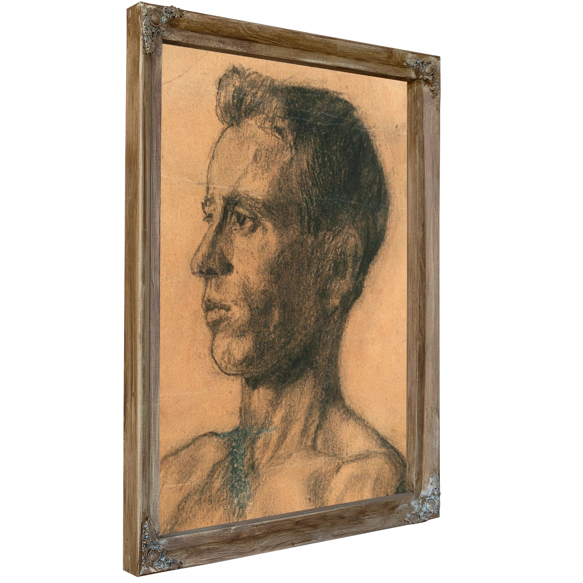 Study Young Man's Head By Nicolai Astrup Fine Art Print