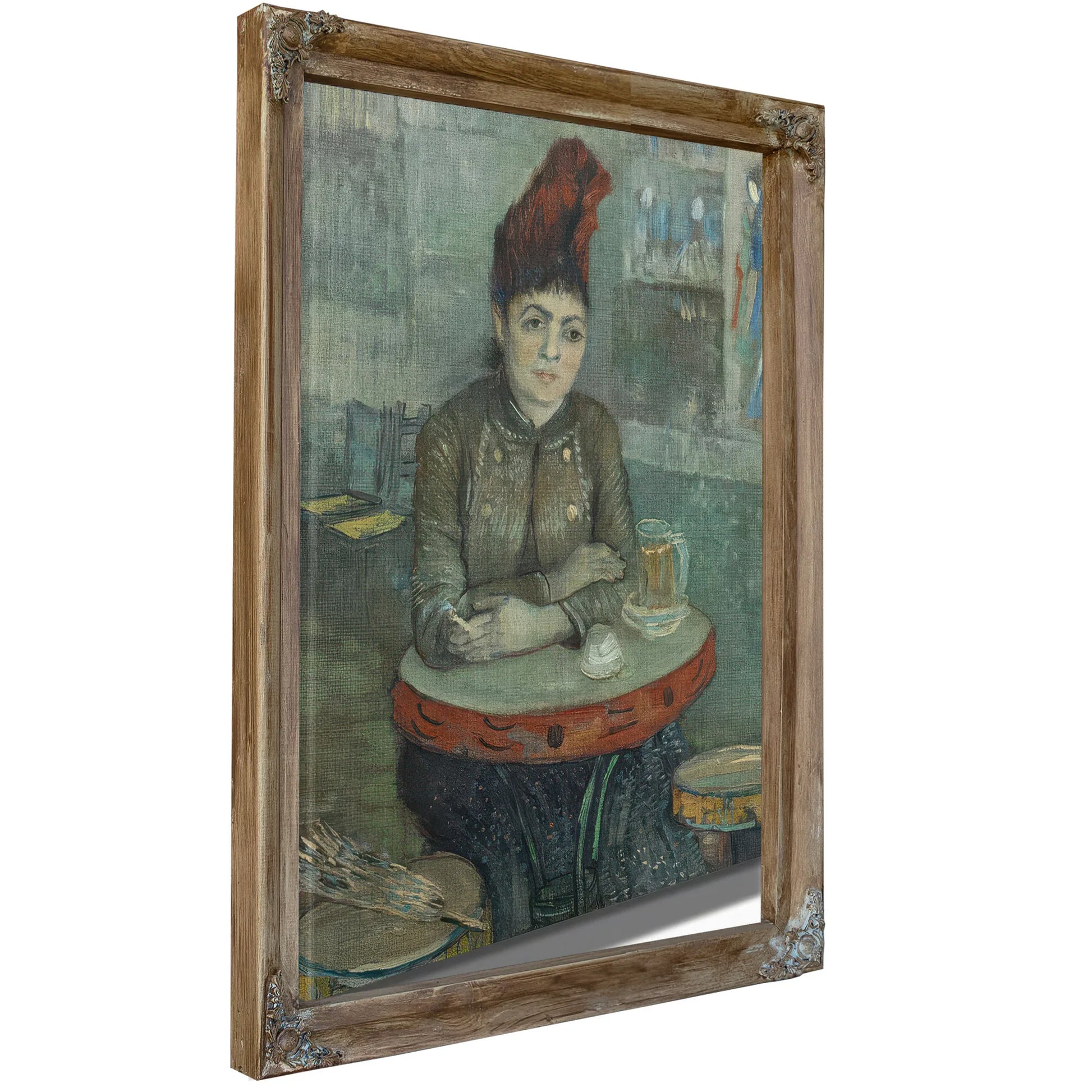 In The Cafe Agostina Segatori In Le Tambourin By Vincent Van Gogh Fine Art Print