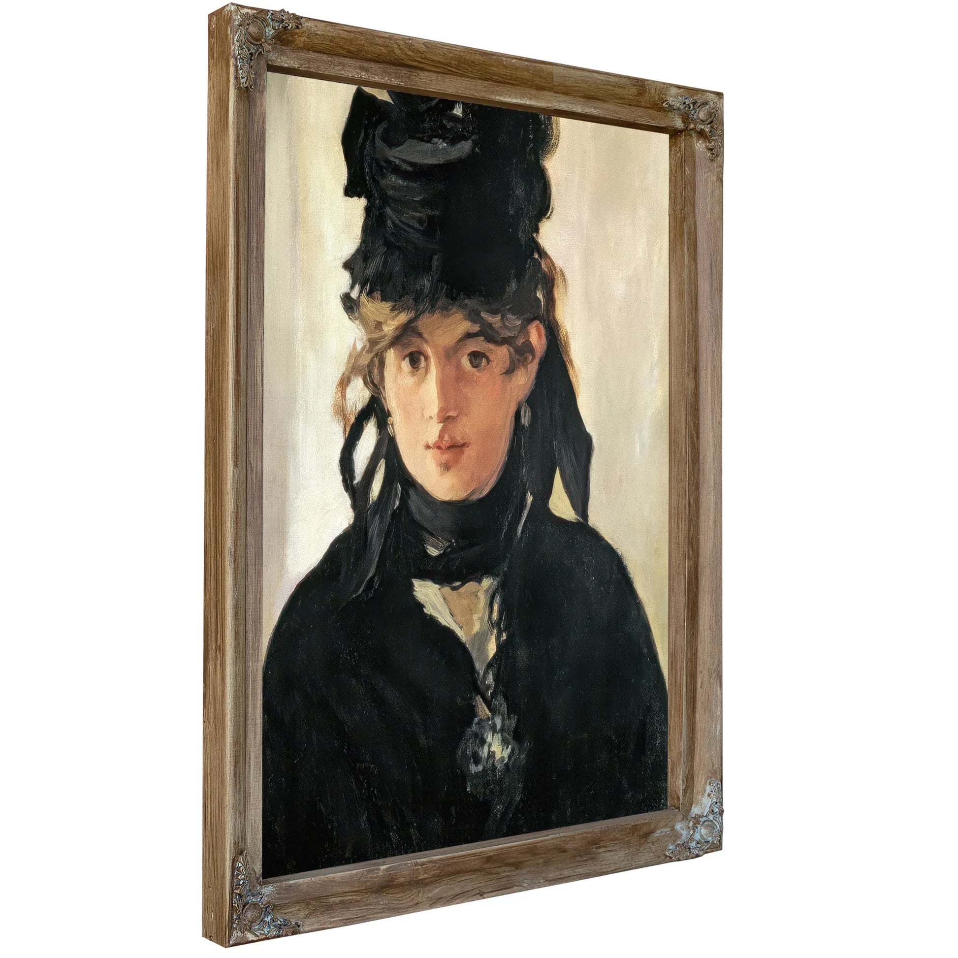 Berthe Morisot With A Bouquet Of Violets By Edouard Manet Fine Art Print