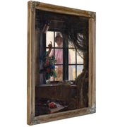 After The Bath A Young Girl Knocking At The Fishermans Window by Carl Bloch