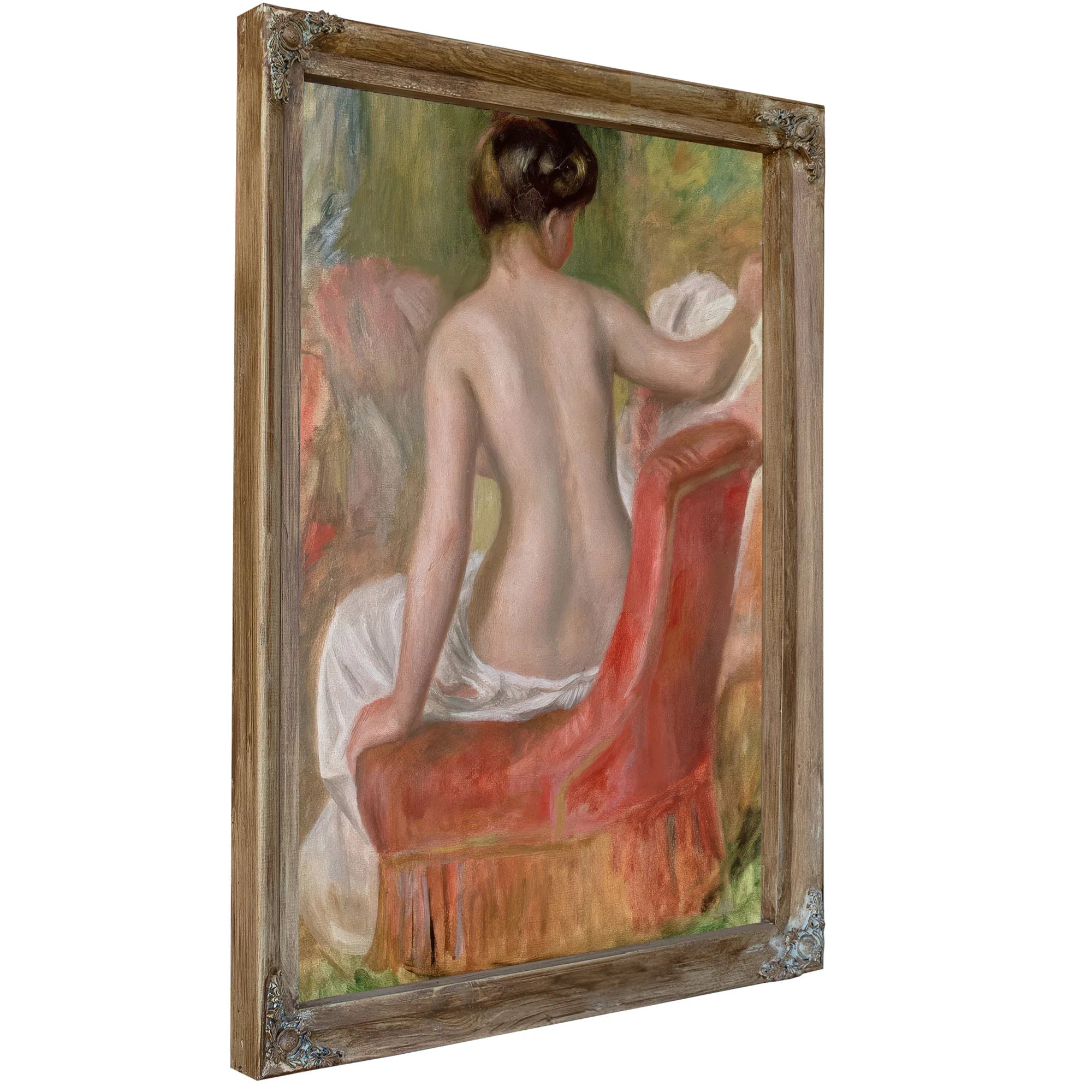Nude In An Armchair By Pierre Auguste Renoir Fine Art Print