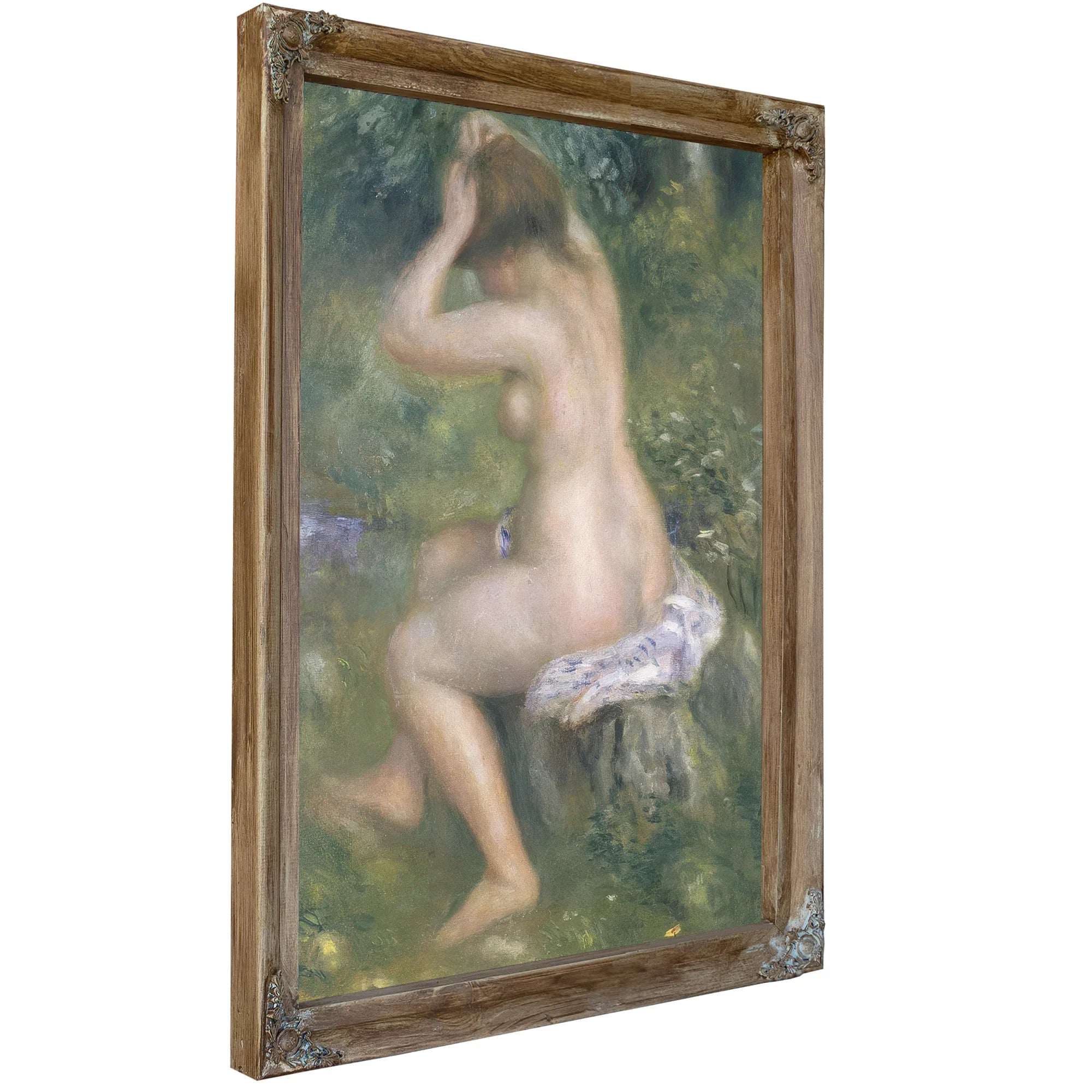 A Bather By Pierre Auguste Renoir Fine Art Print