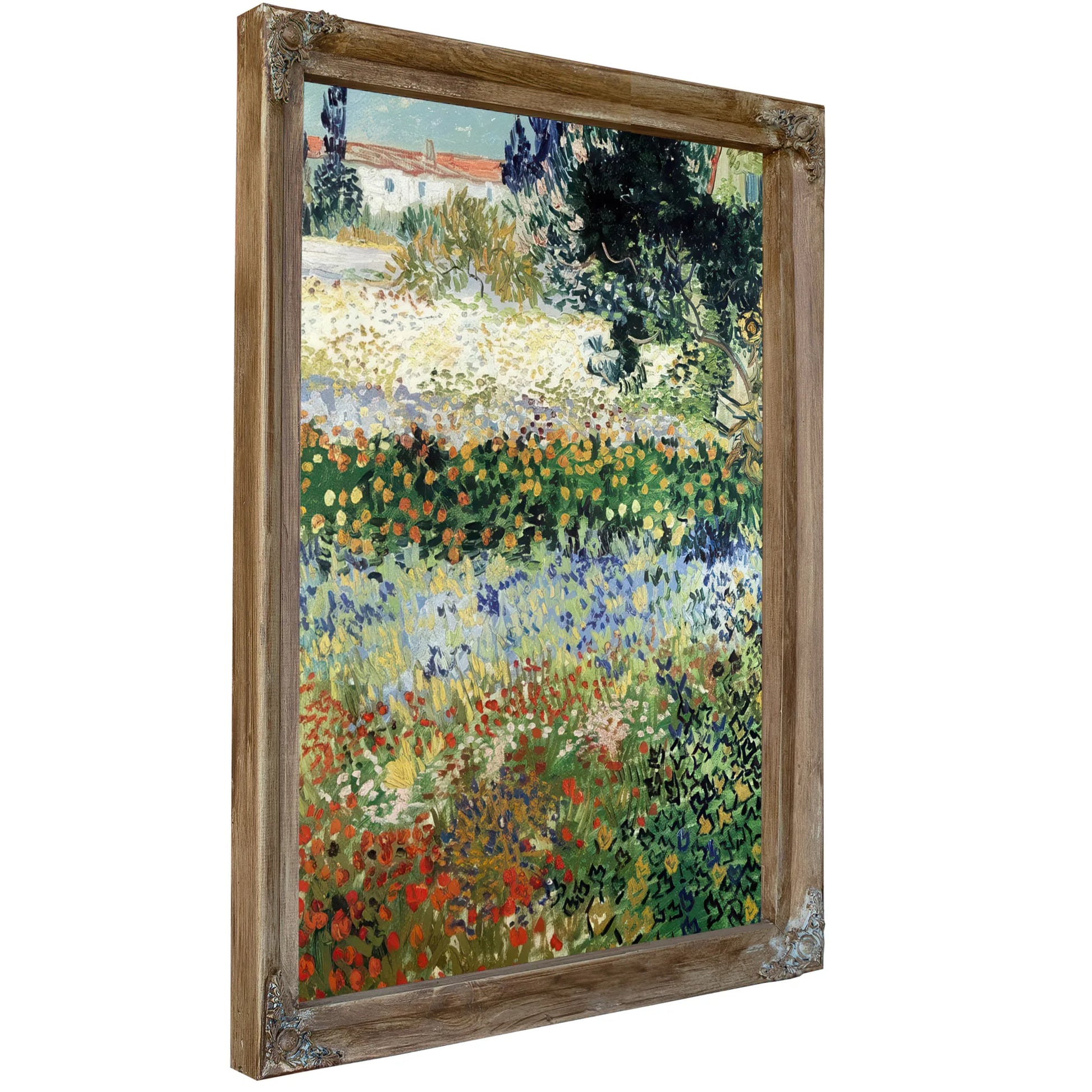 Garden In Bloom Arles By Vincent Van Gogh Fine Art Print