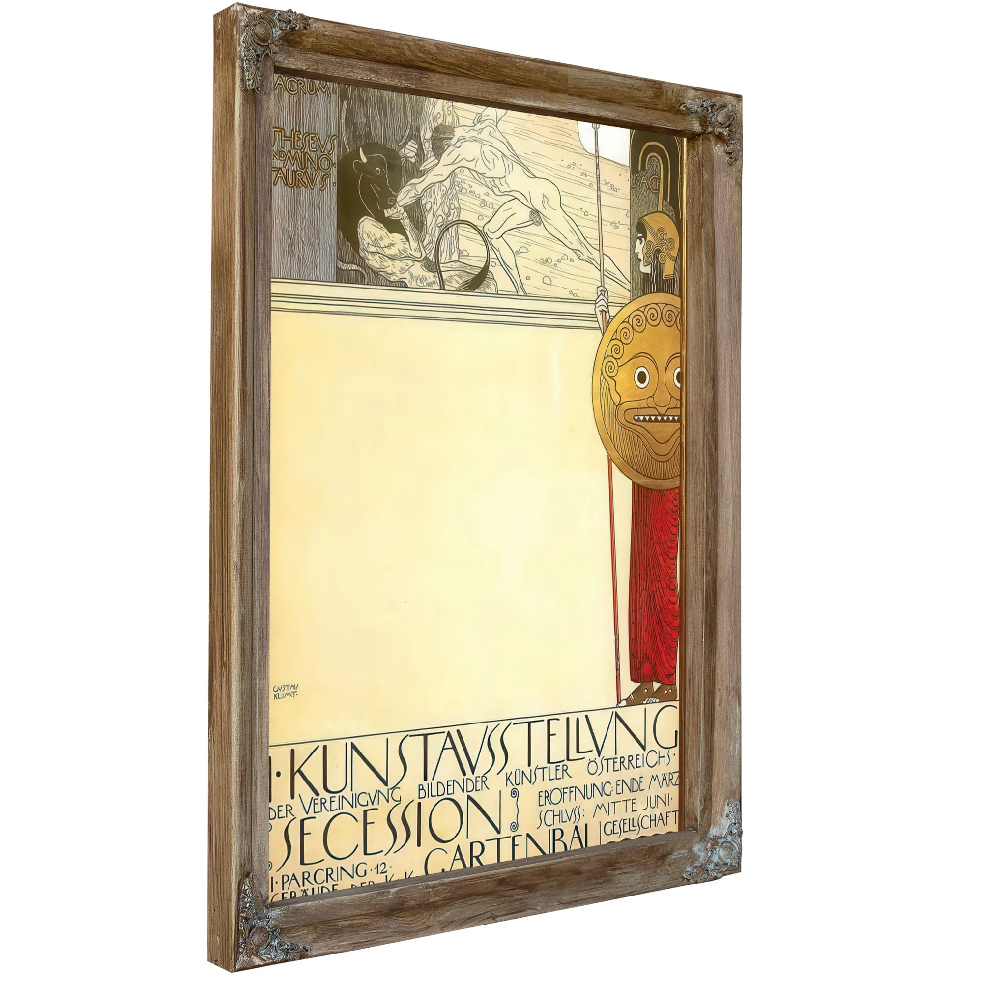 Exhibition Wallpaper For Secession I By Gustav Klimt Fine Art Print