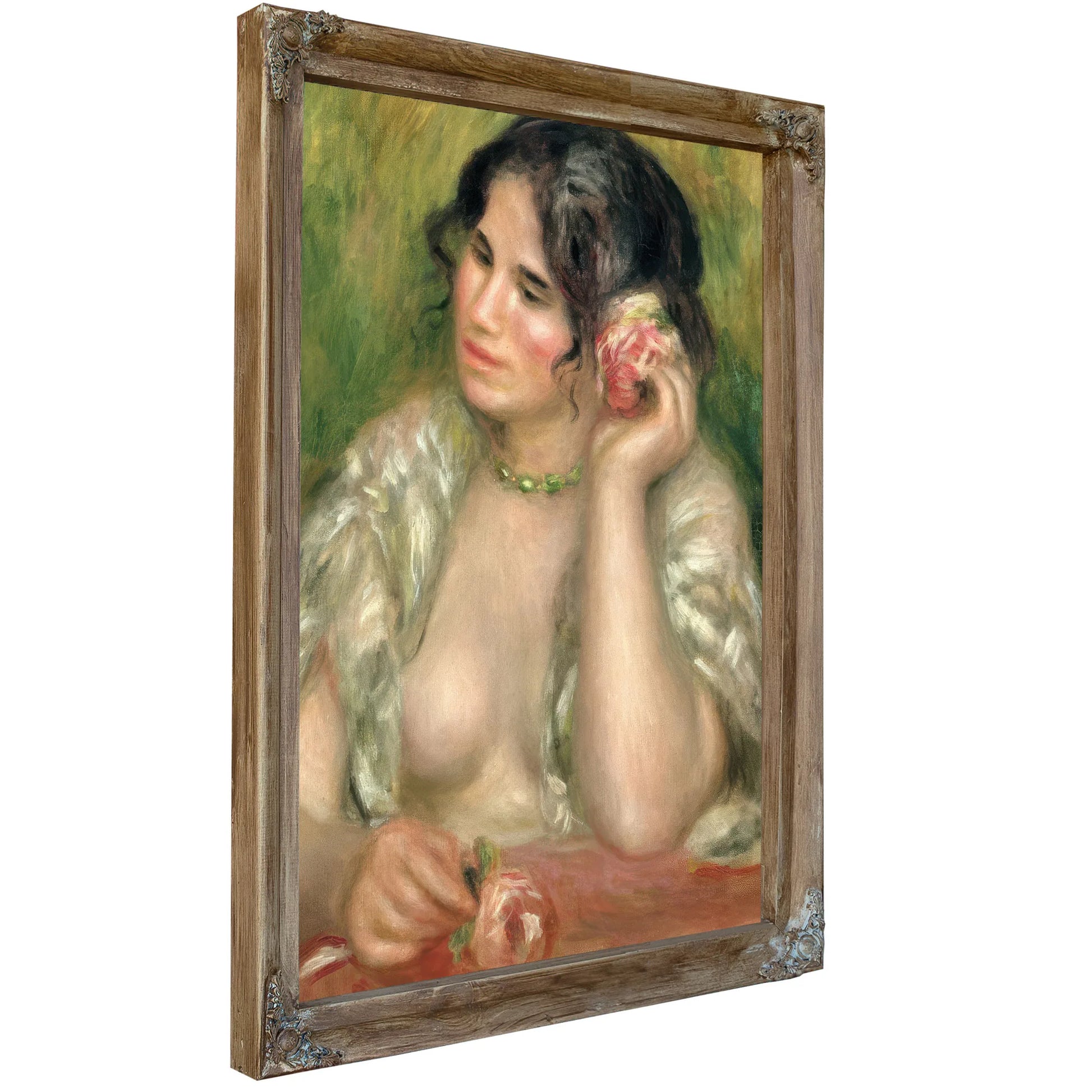 Gabrielle With A Rose By Pierre Auguste Renoir Fine Art Print