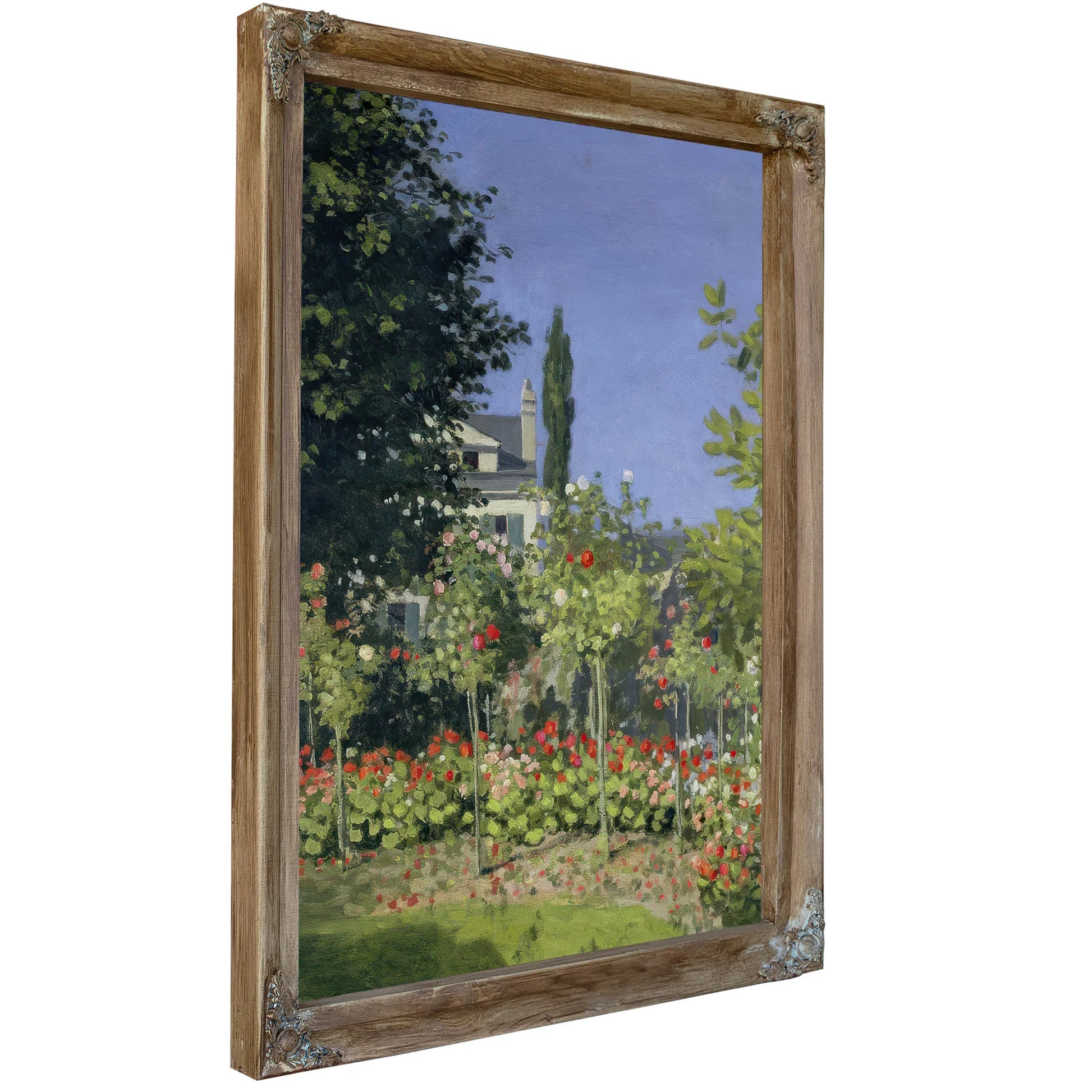 Flowering Garden At Sainte Adresse By Claude Monet Fine Art Print