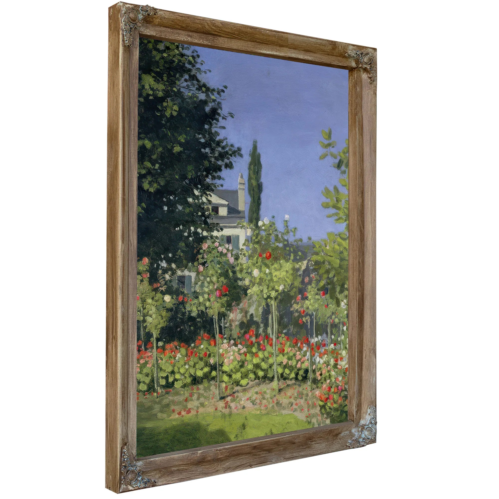 Flowering Garden At Sainte Adresse By Claude Monet Fine Art Print