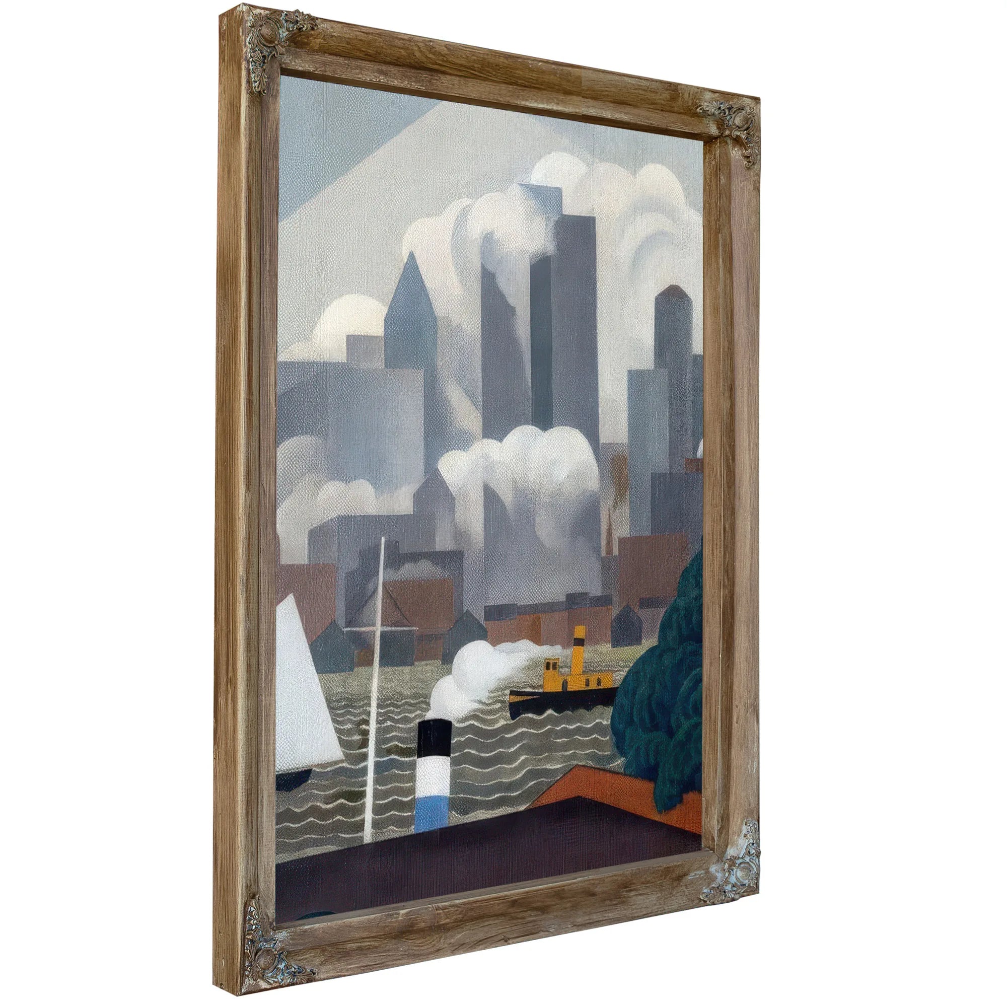 East River By George Ault Fine Art Print