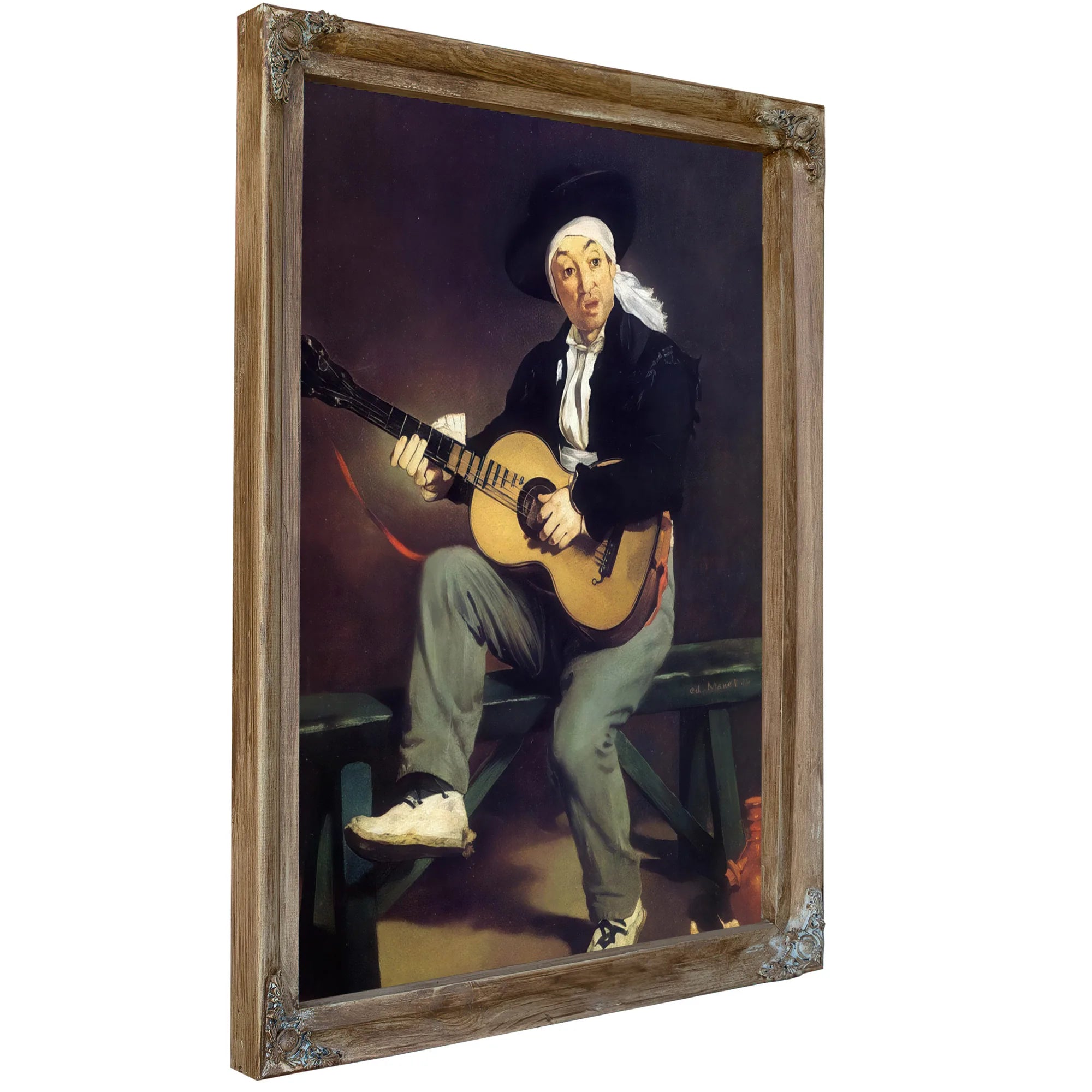 The Spanish Singer 1860 Oil On Canvas 14730X11430Mm Metropolitan Museum Of Art By Edouard Manet Fine Art Print