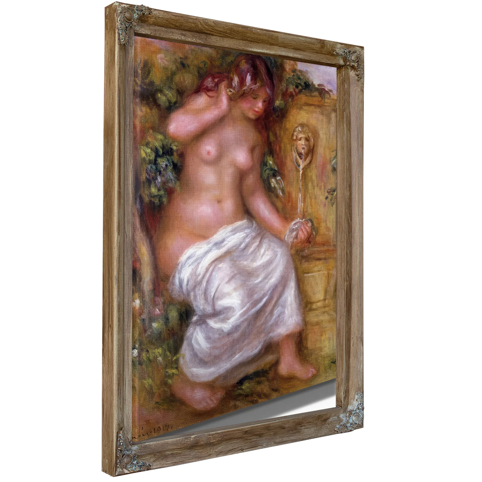 The Bather At The Fountain By Pierre Auguste Renoir Fine Art Print