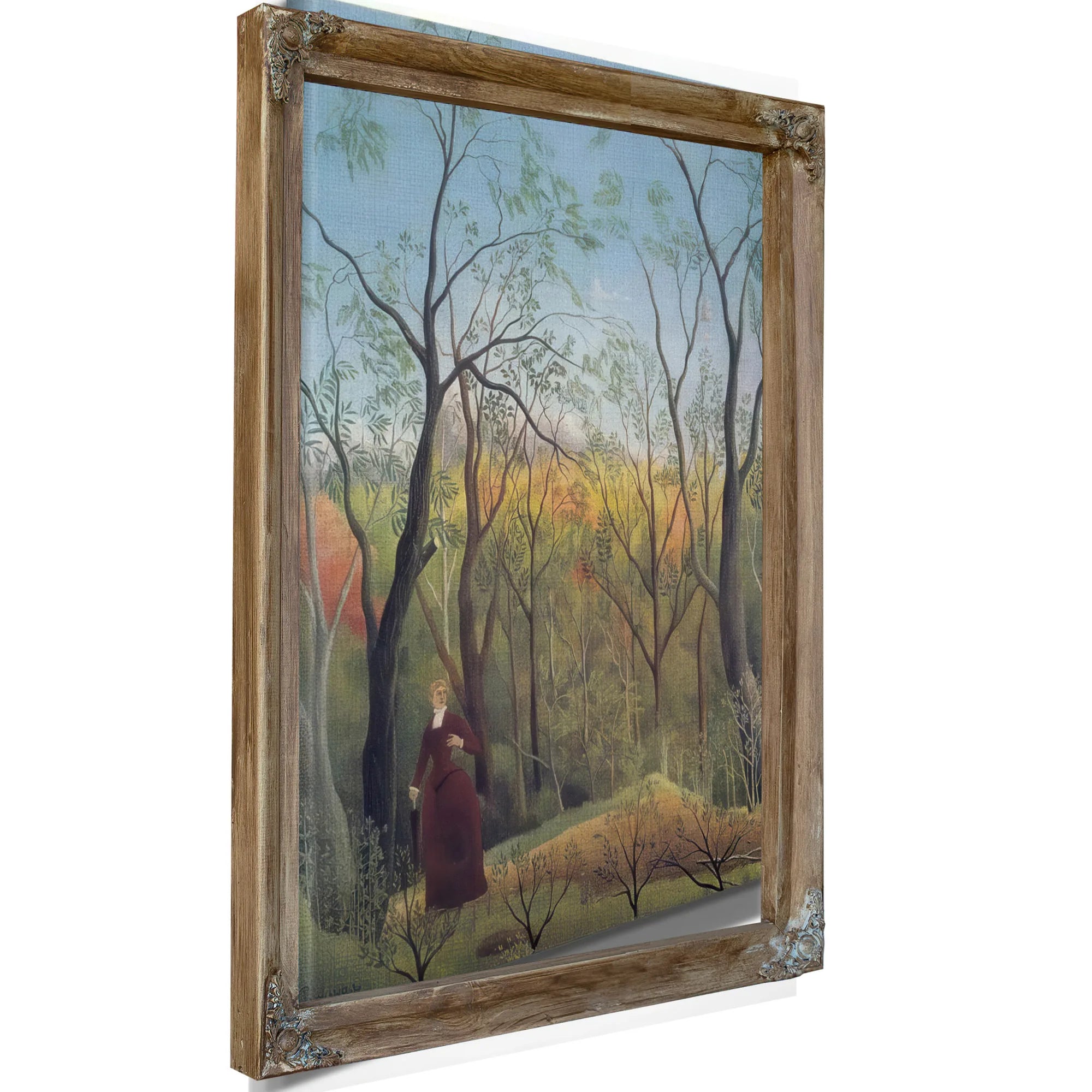 The Walk In The Forest About 1886 La Promenade Dans La Foret By Henri Rousseau Fine Art Print