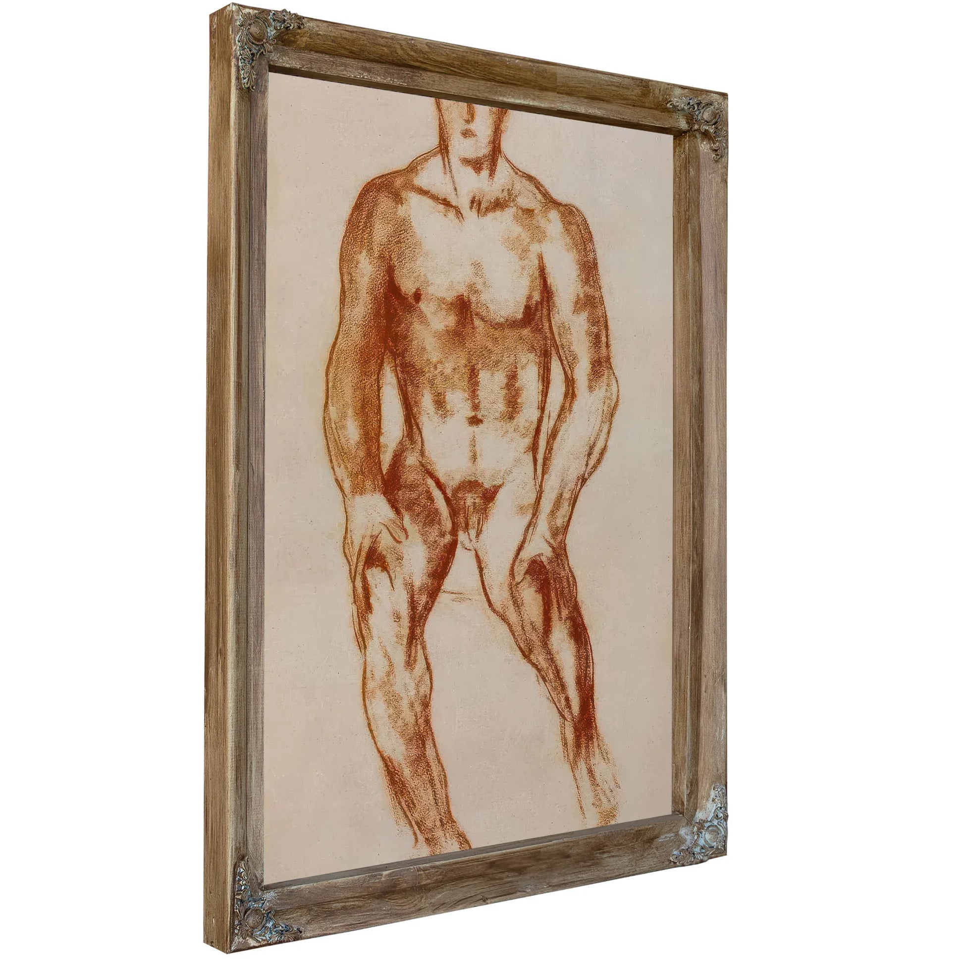 Seated Male Nude By Marsden Hartley Fine Art Print