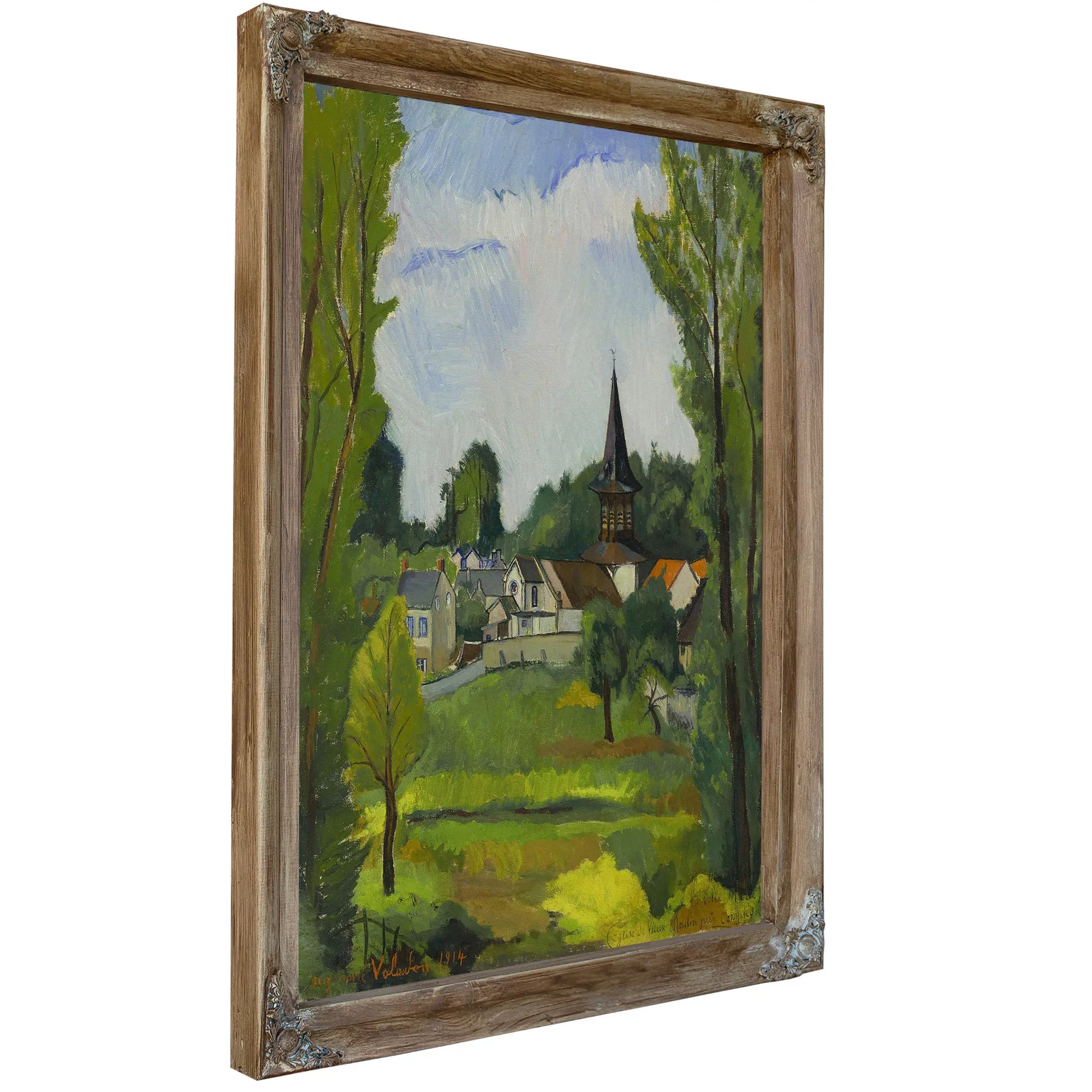 Glise De Vieux Moulin Pres Compiegne 1914 by Suzanne Valadon