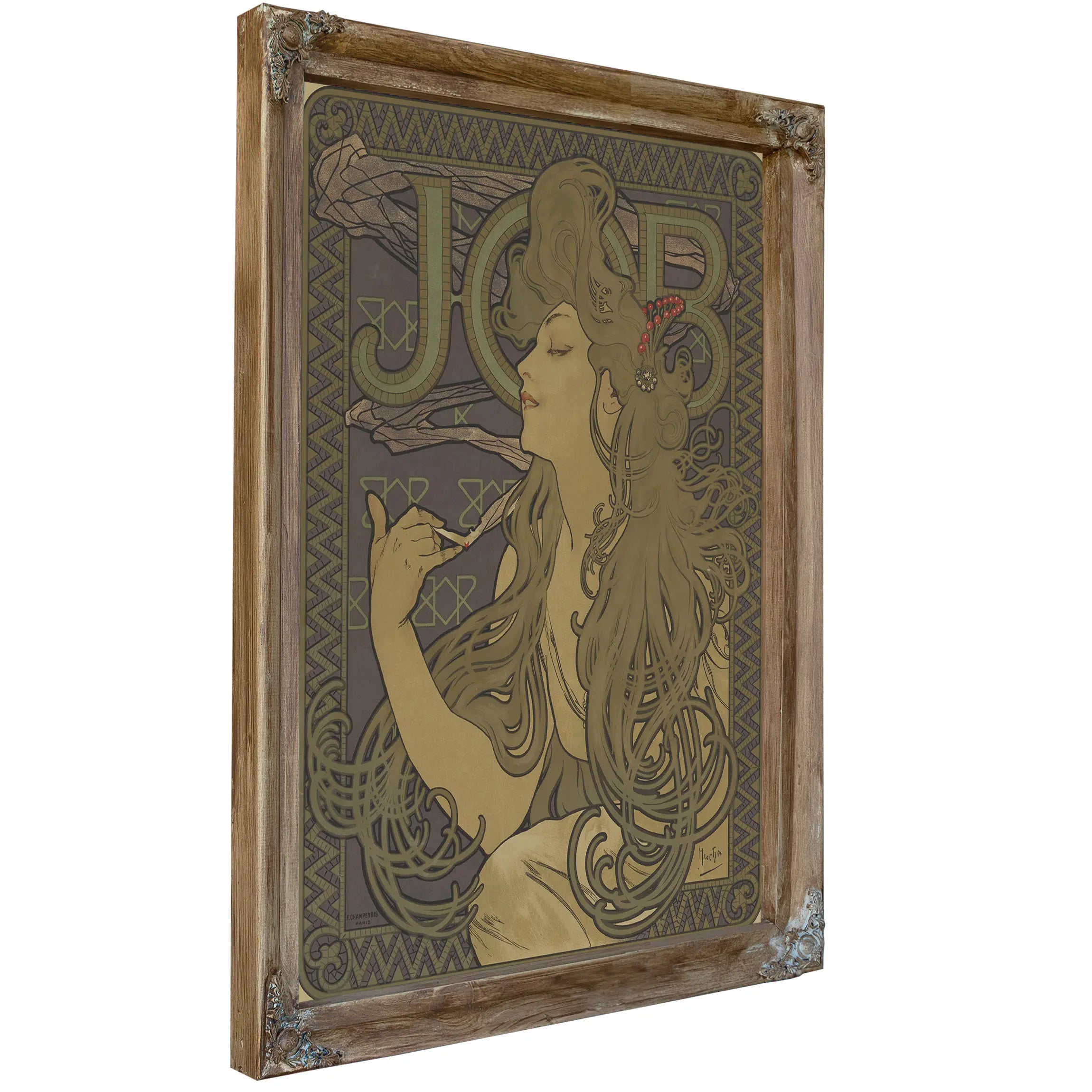 Poster For The Rolling Paper Manufactuer Job by Alphonse Mucha