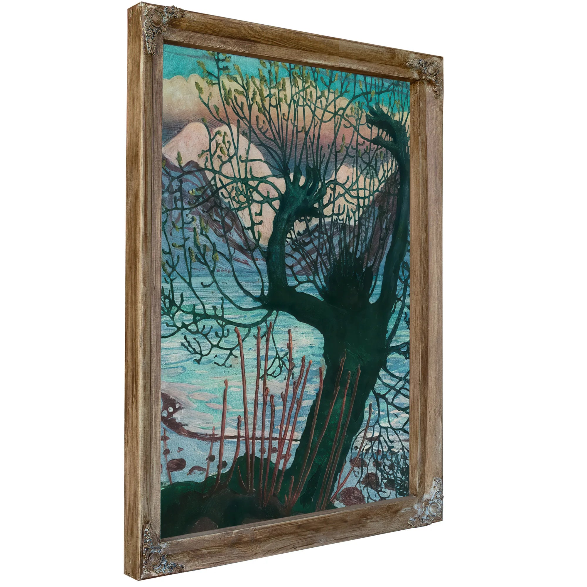 Spring Night And Willow 1 By Nicolai Astrup Fine Art Print