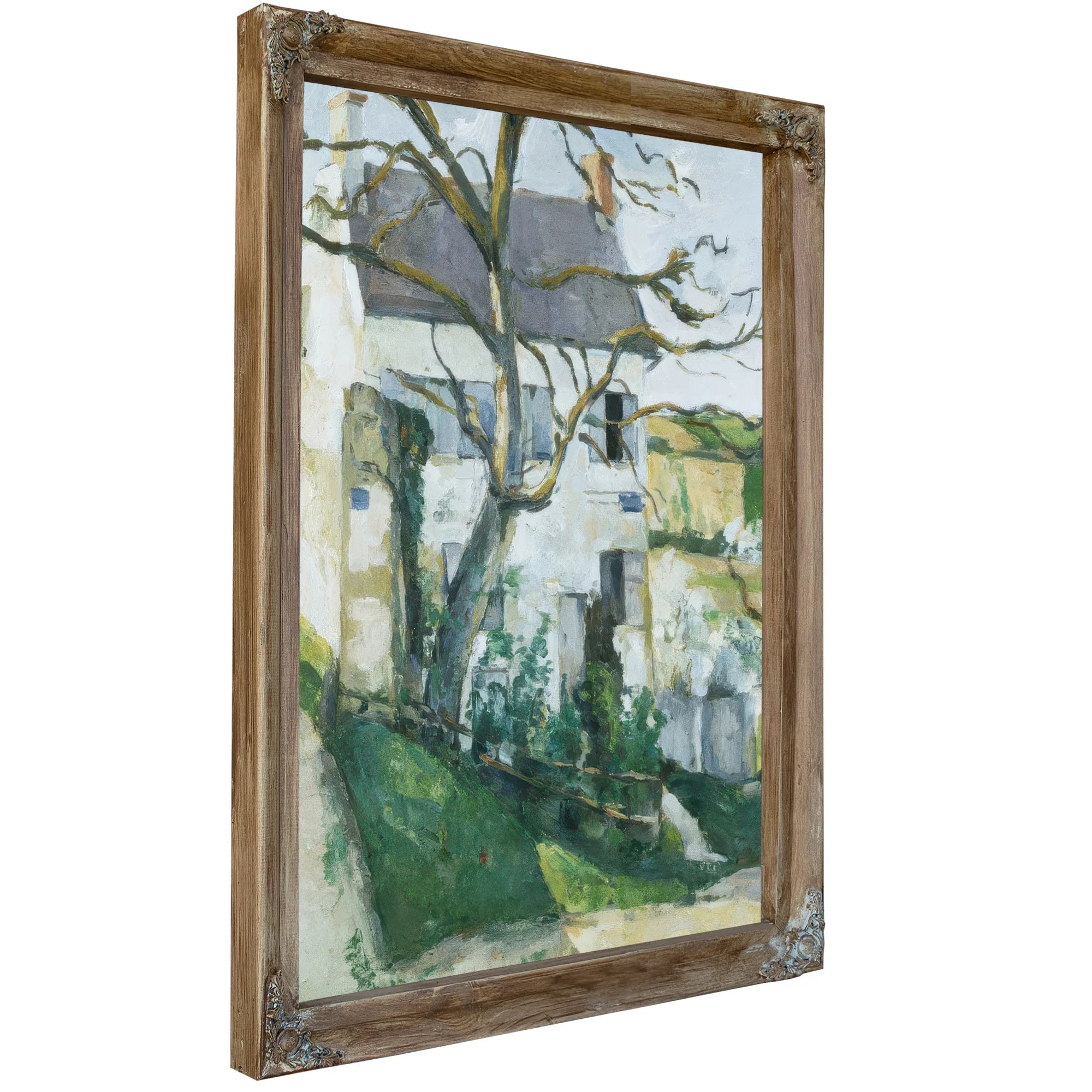 House And Tree By Paul Cezanne Fine Art Print