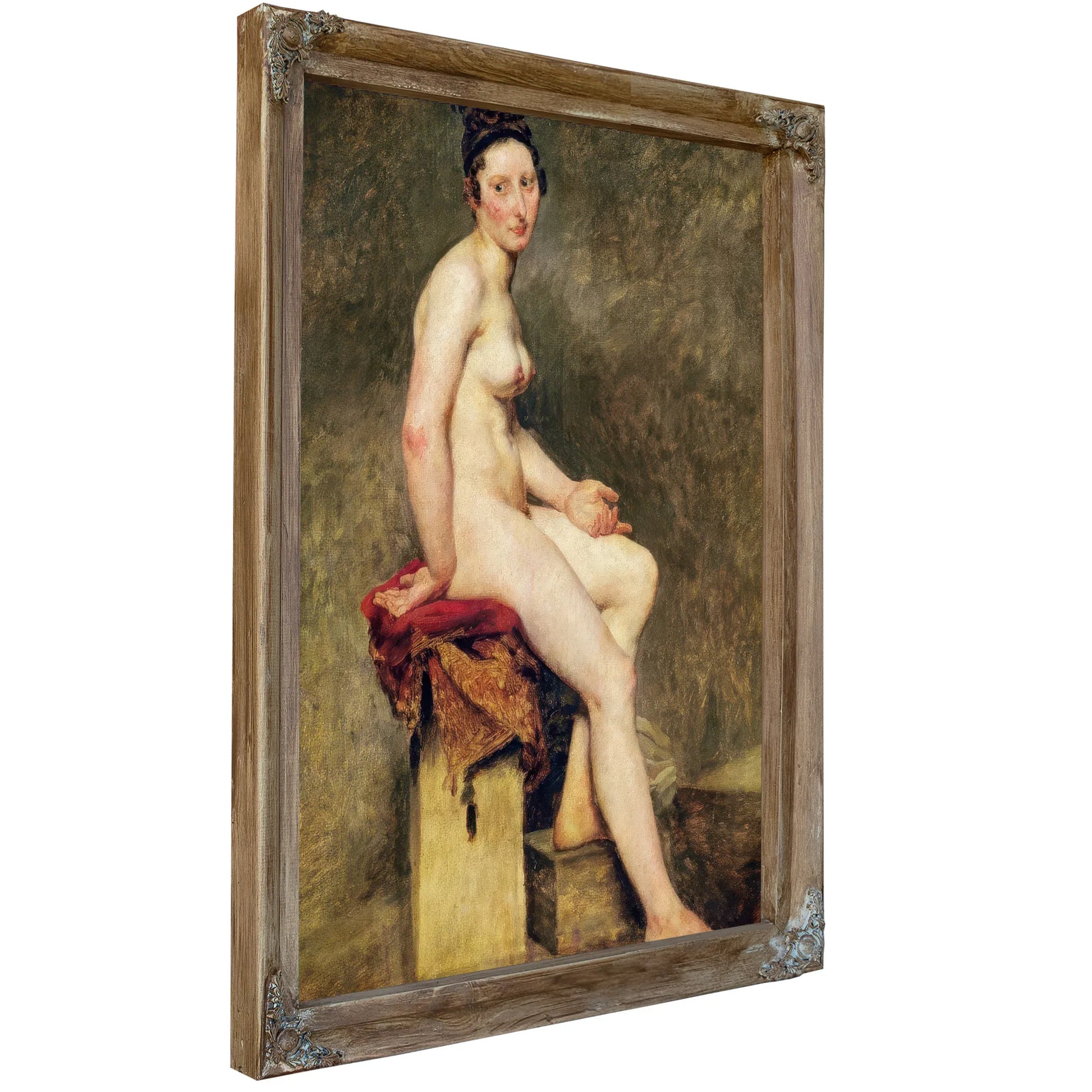 Seated Nude, Mademoiselle Rose By Ferdinand Victor Eugene Delacroix Fine Art Print