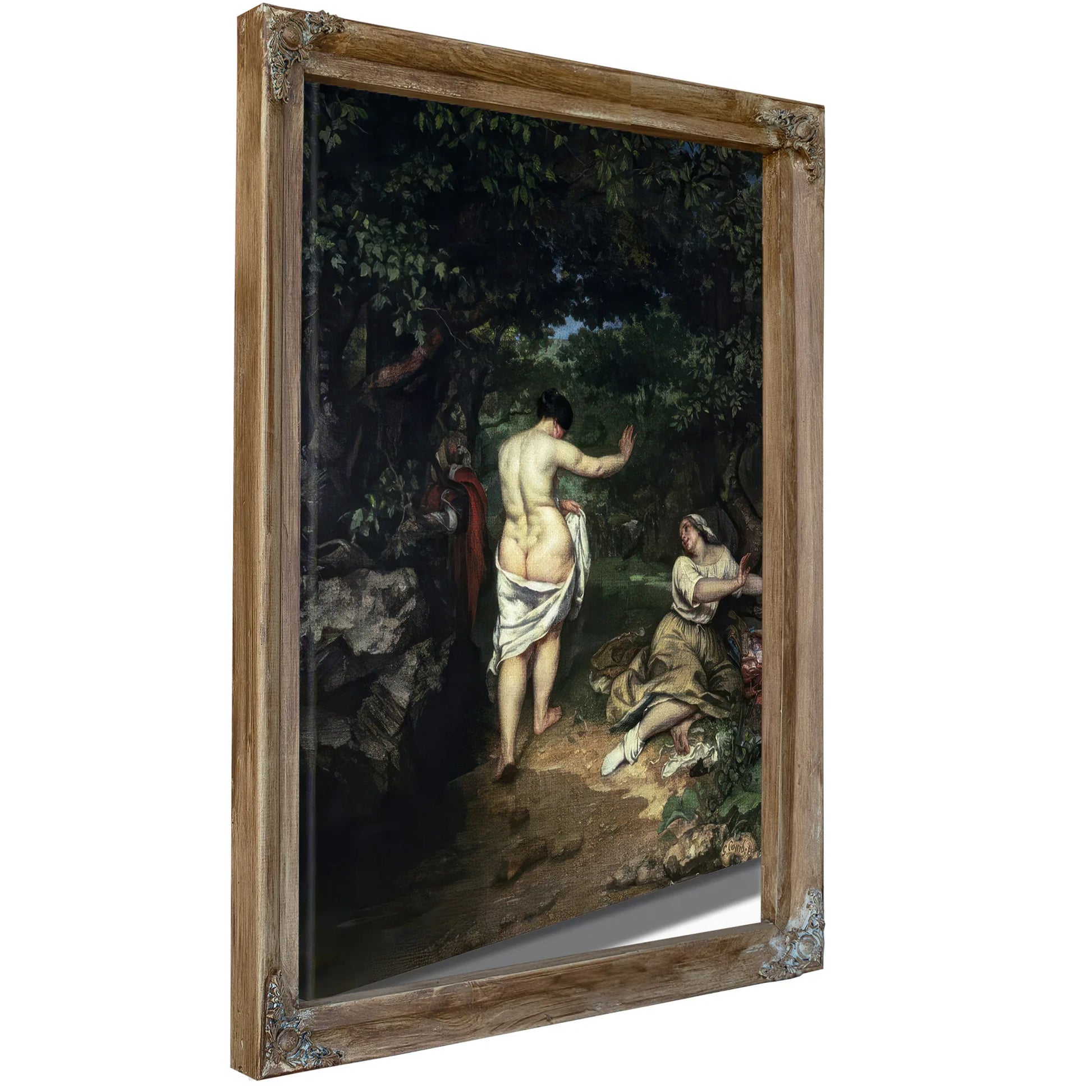 Les Baigneuses By Jean Desire Gustave Courbet Fine Art Print