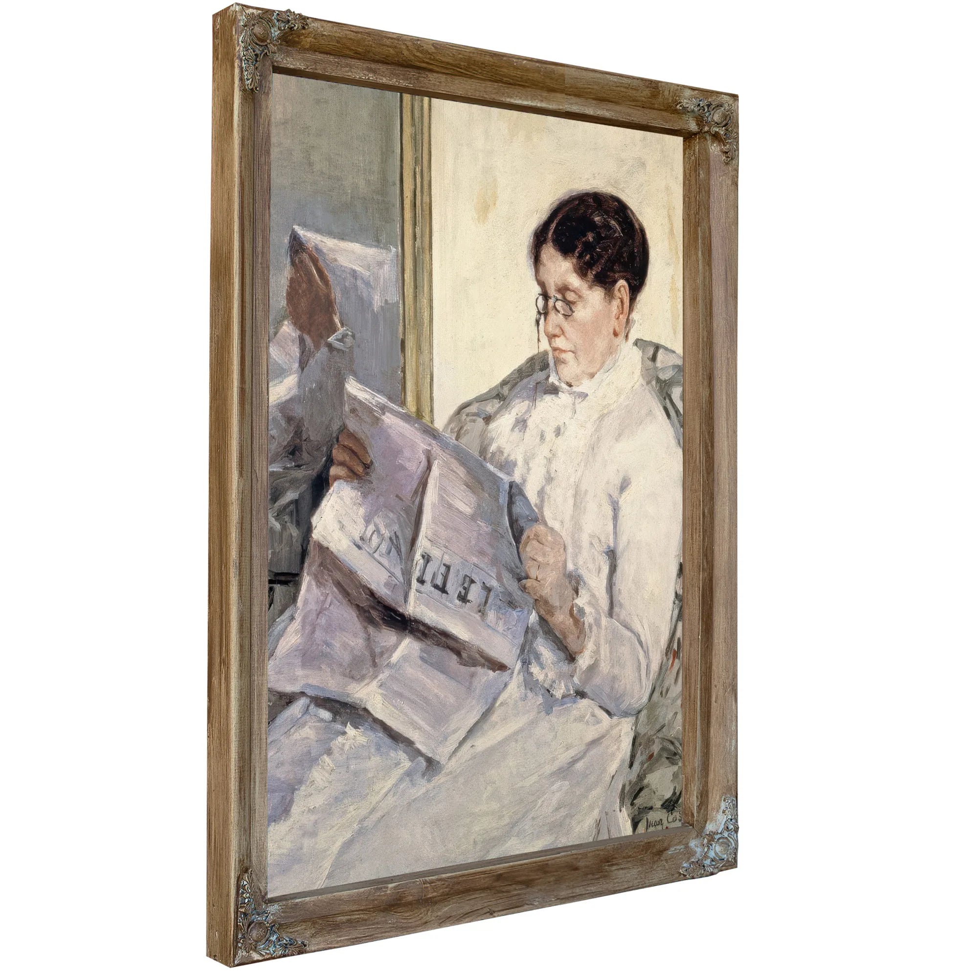 Reading 'Le Figaro' By Mary Cassatt Fine Art Print
