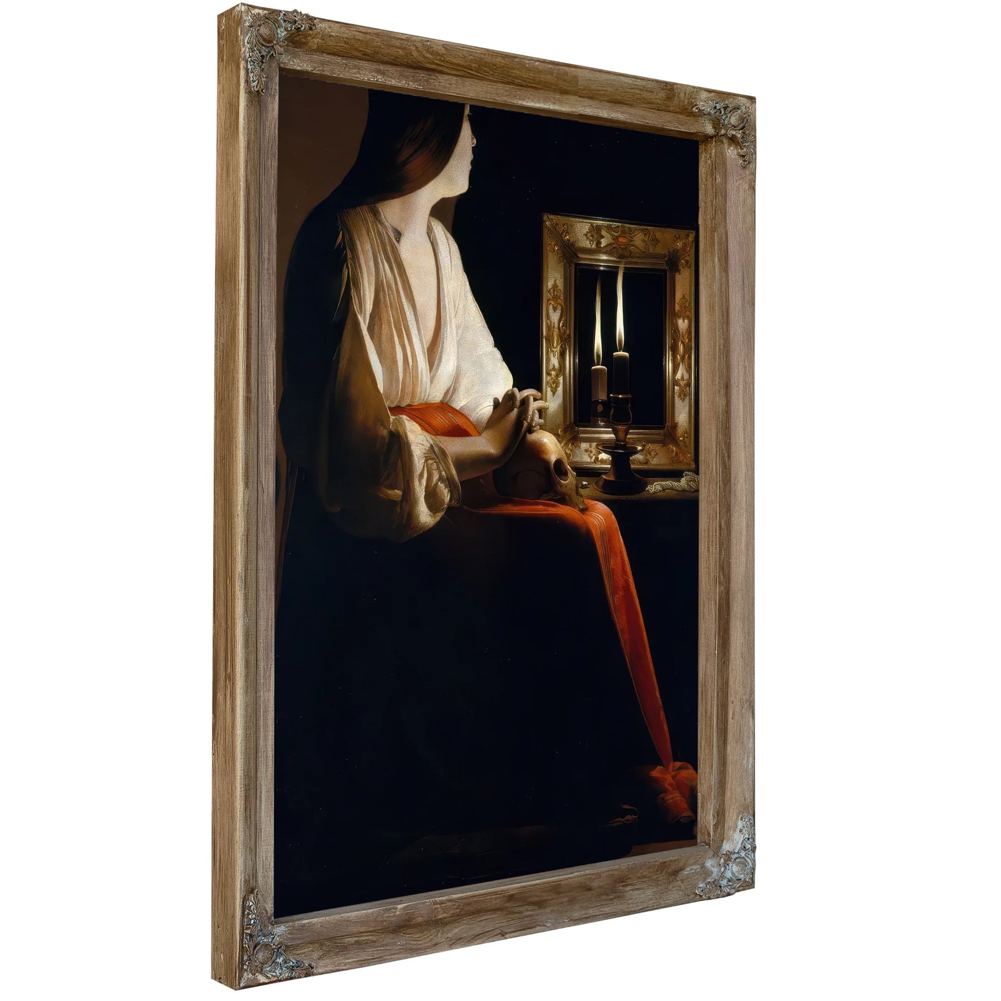 The Penitent Magdalene 1640 By Georges De Latour Fine Art Print
