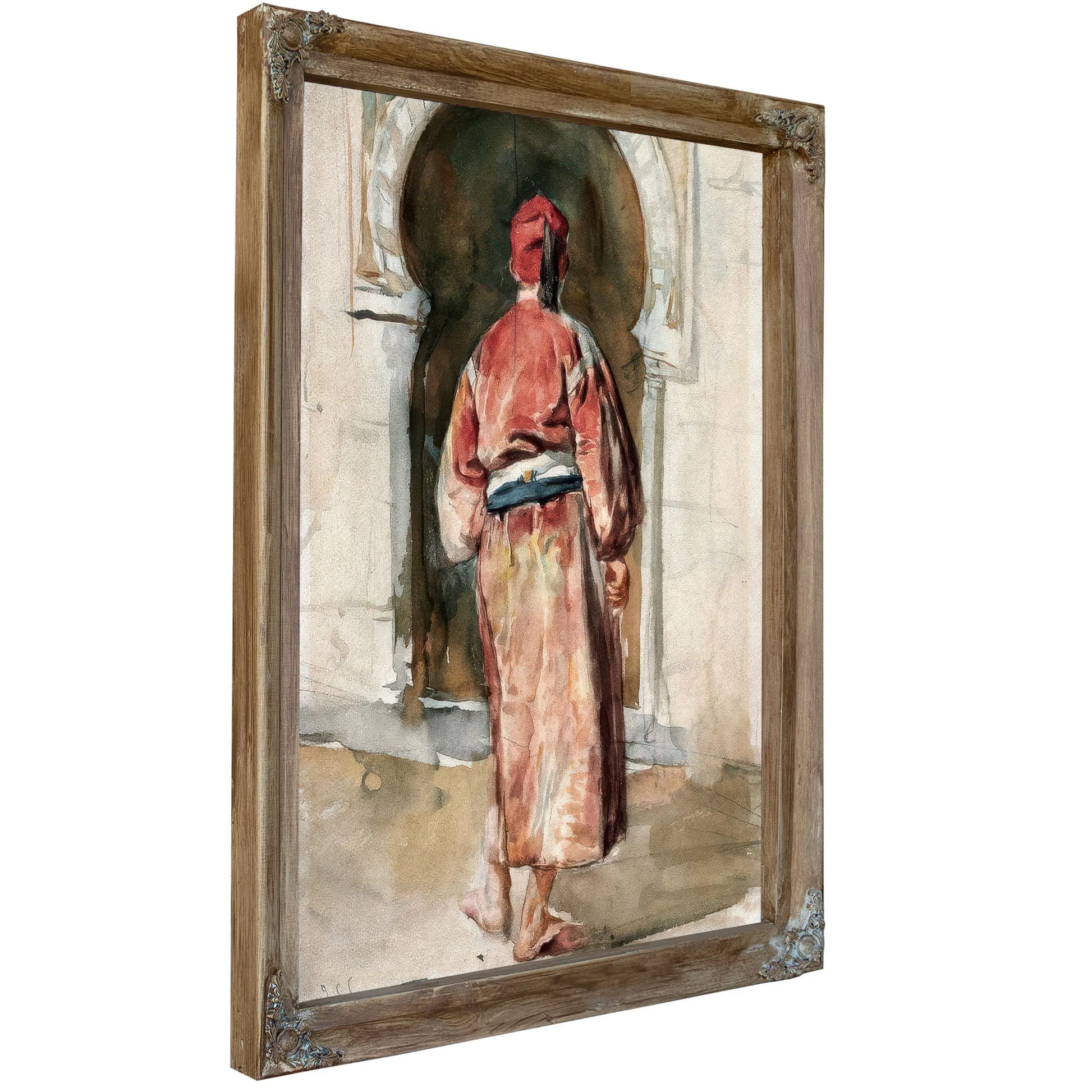 Figure Of A Tunisian Man Seen From Behind By John Singer Sargent Fine Art Print