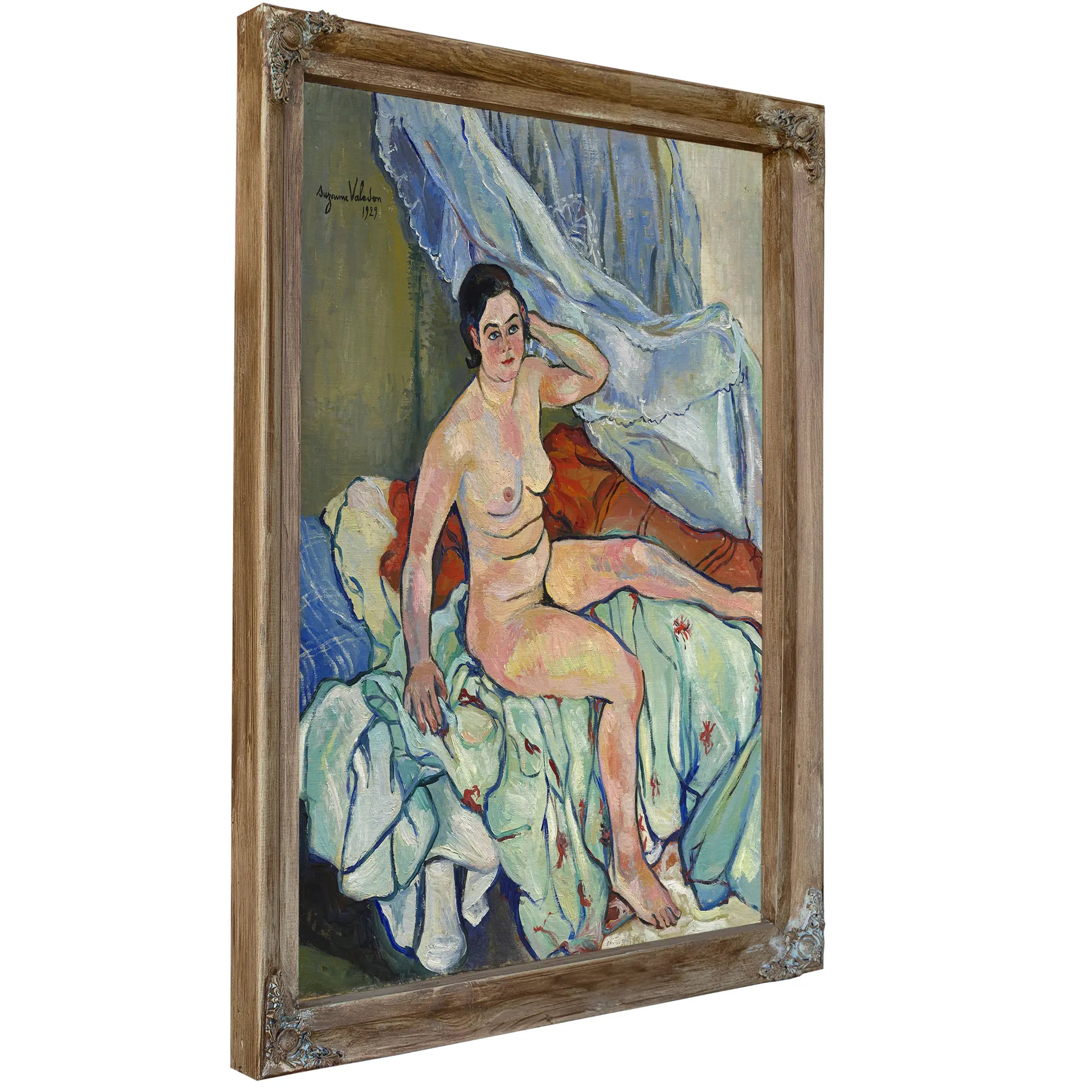 Nu Assis Au Bord D Un Lit by Suzanne Valadon