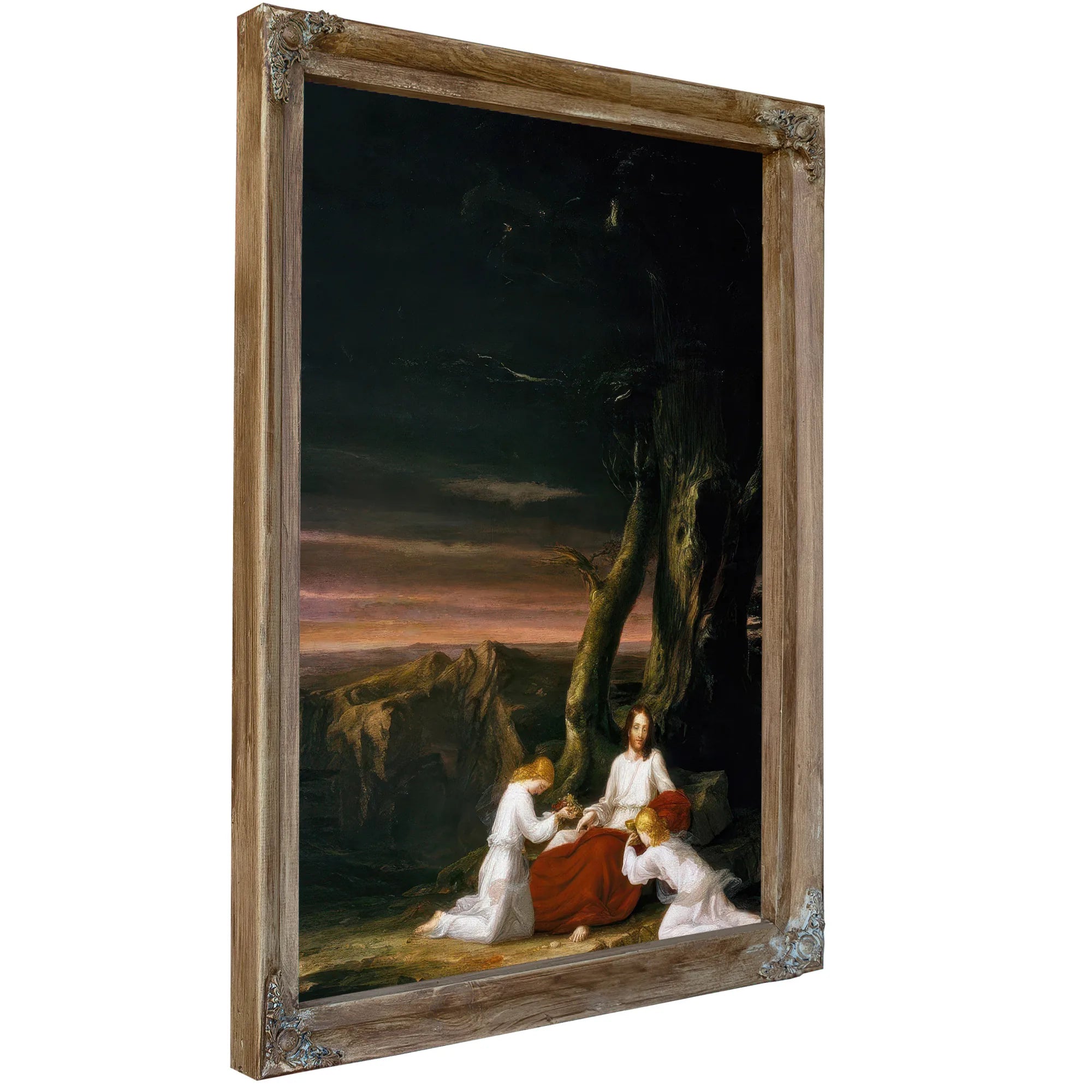 Angels Ministering To Christ In The Wilderness By Thomas Cole Fine Art Print
