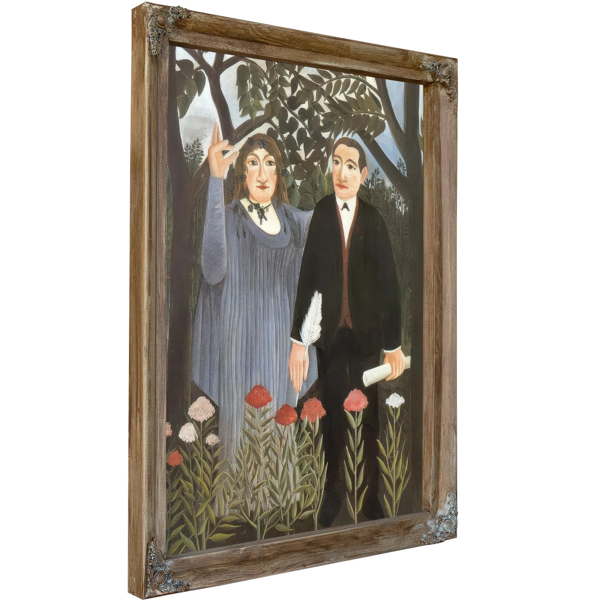 He Muse Inspiring The Poet 1909 By Henri Rousseau Fine Art Print