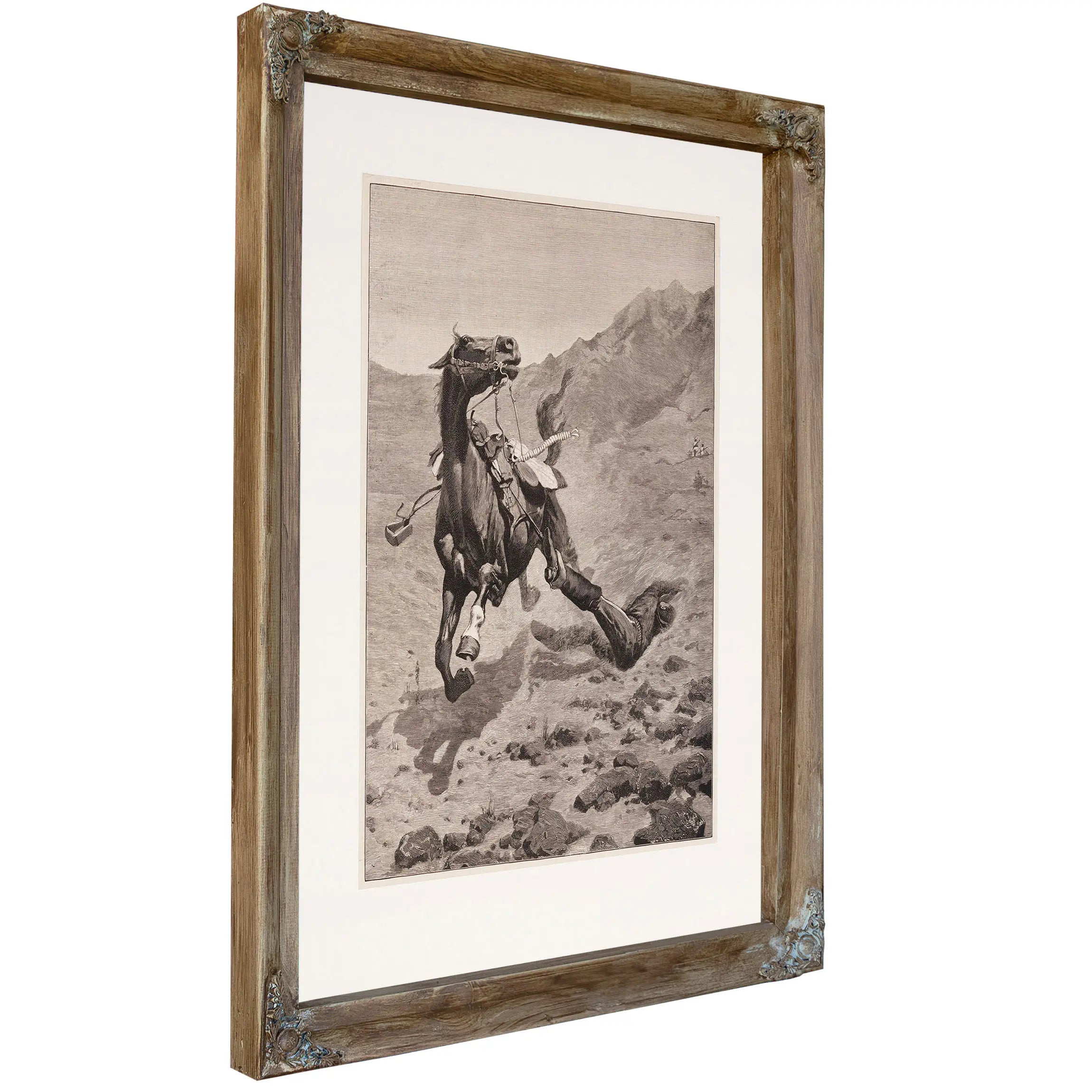The Ambushed Picket by Frederic Remington