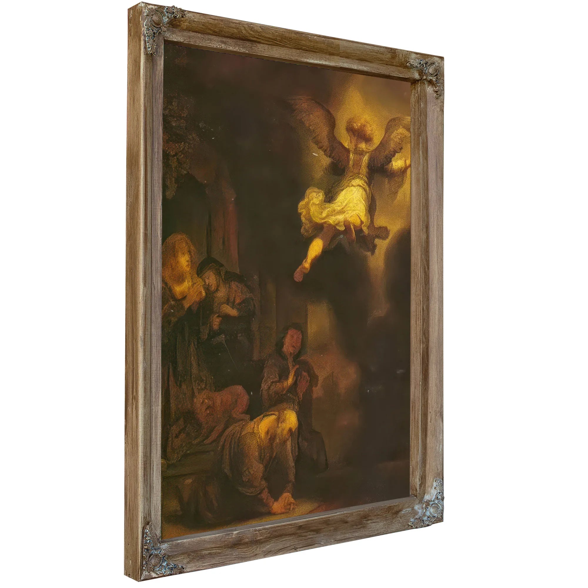 The Angel Leaving Tobias And His Family 1637 By Rembrandt Fine Art Print
