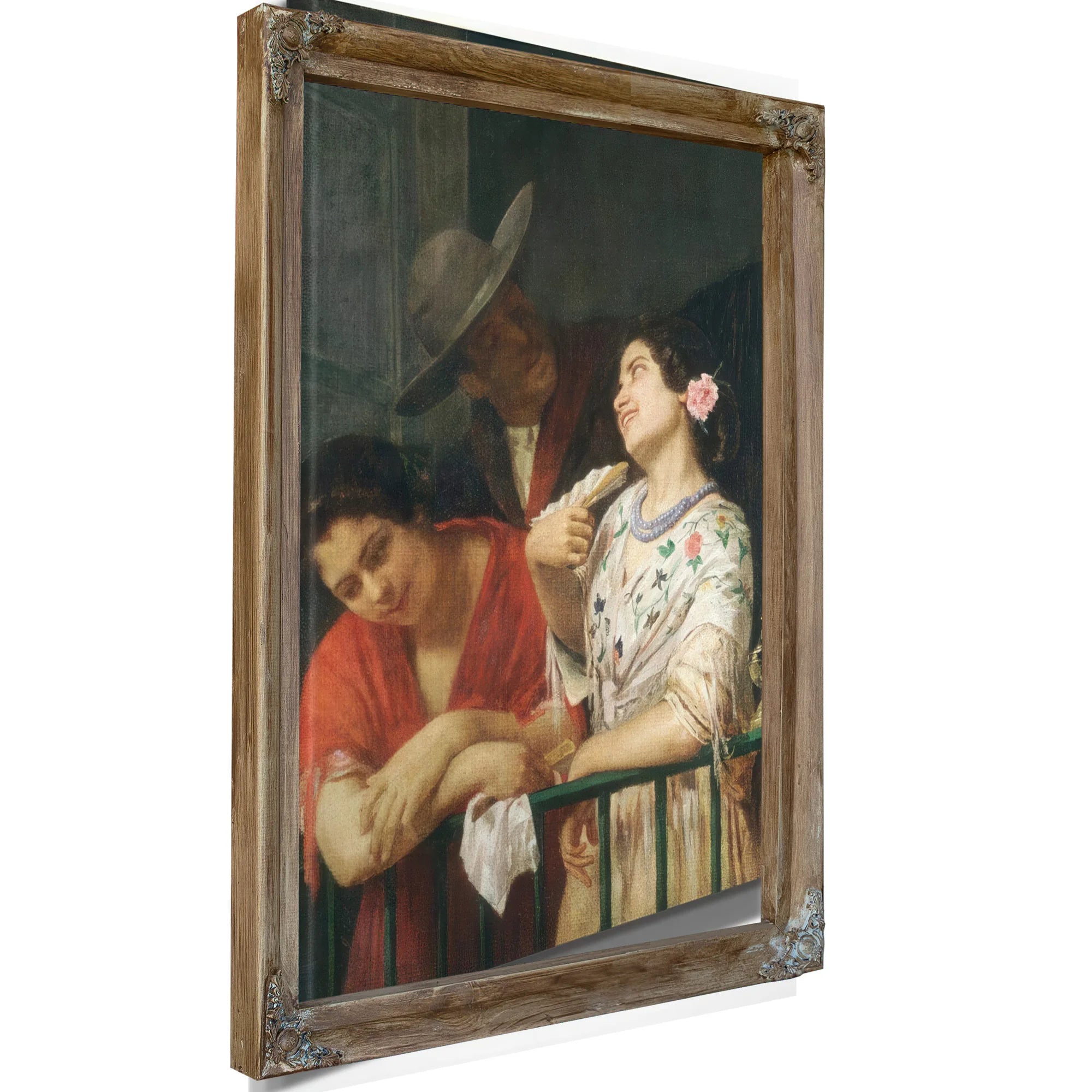 On The Balcony By Mary Cassatt Fine Art Print