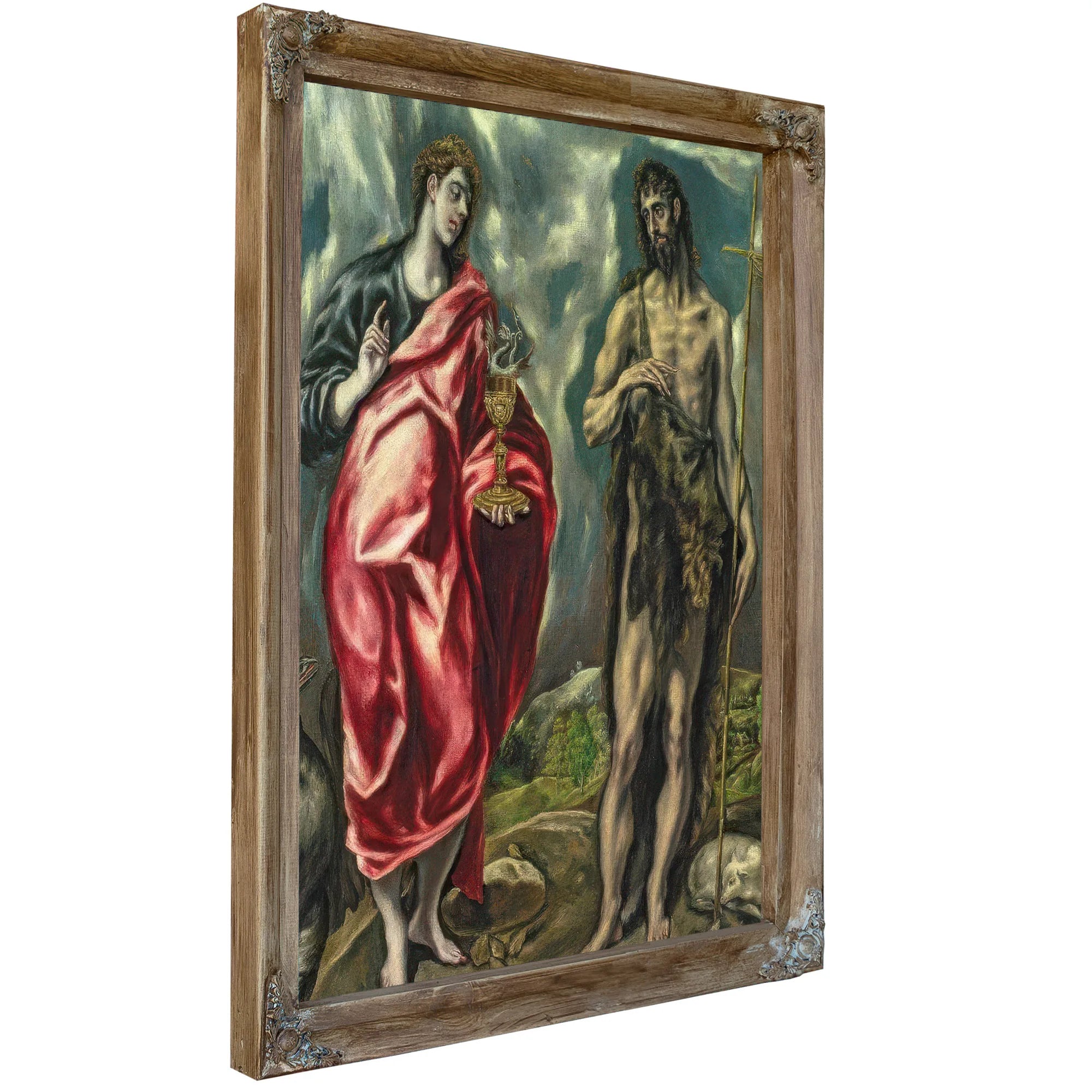 St John The Evangelist And St. John The Baptist By El Greco Fine Art Print
