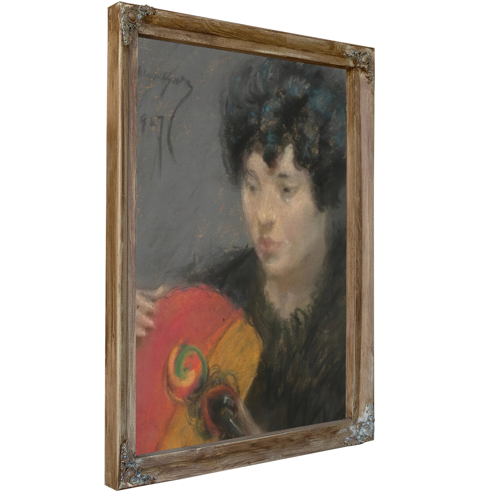 Study With Fan 2 By Alice Pike Barney Fine Art Print