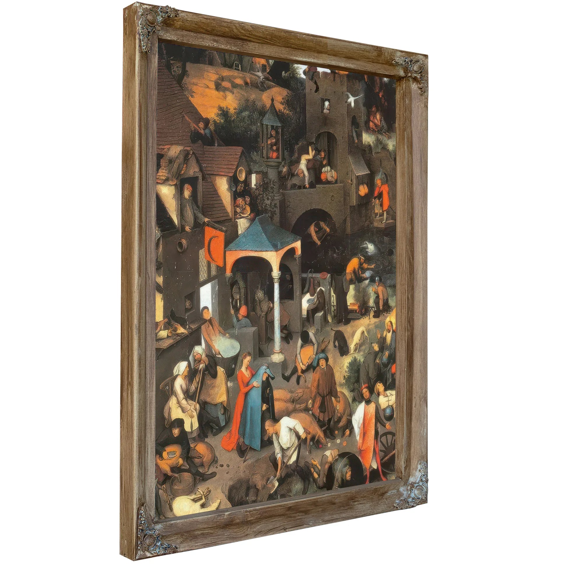 Netherlandish Proverbs 1559 By Pieter Bruegel Fine Art Print