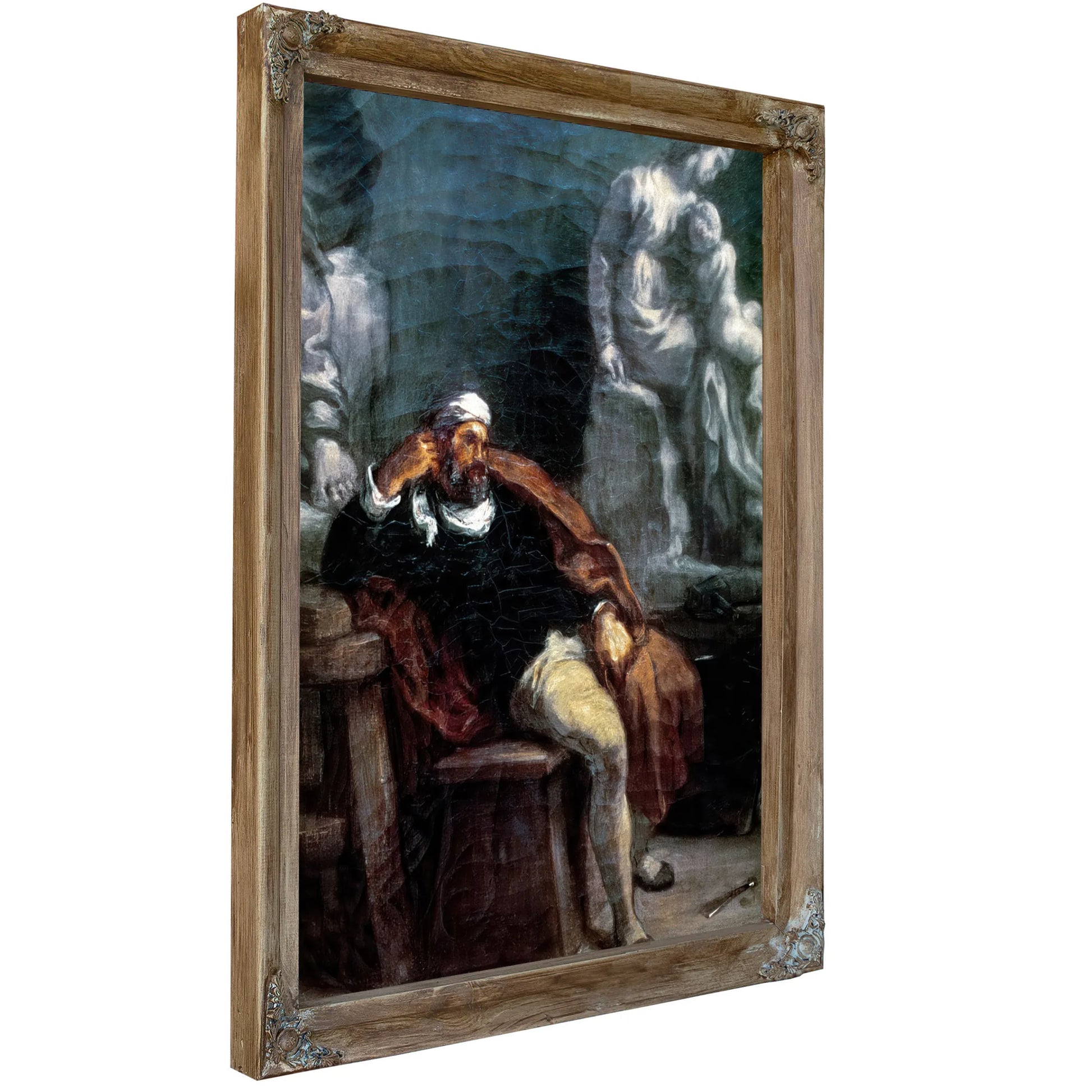 Michelangelo (1475 1564) In His Studio By Ferdinand Victor Eugene Delacroix Fine Art Print