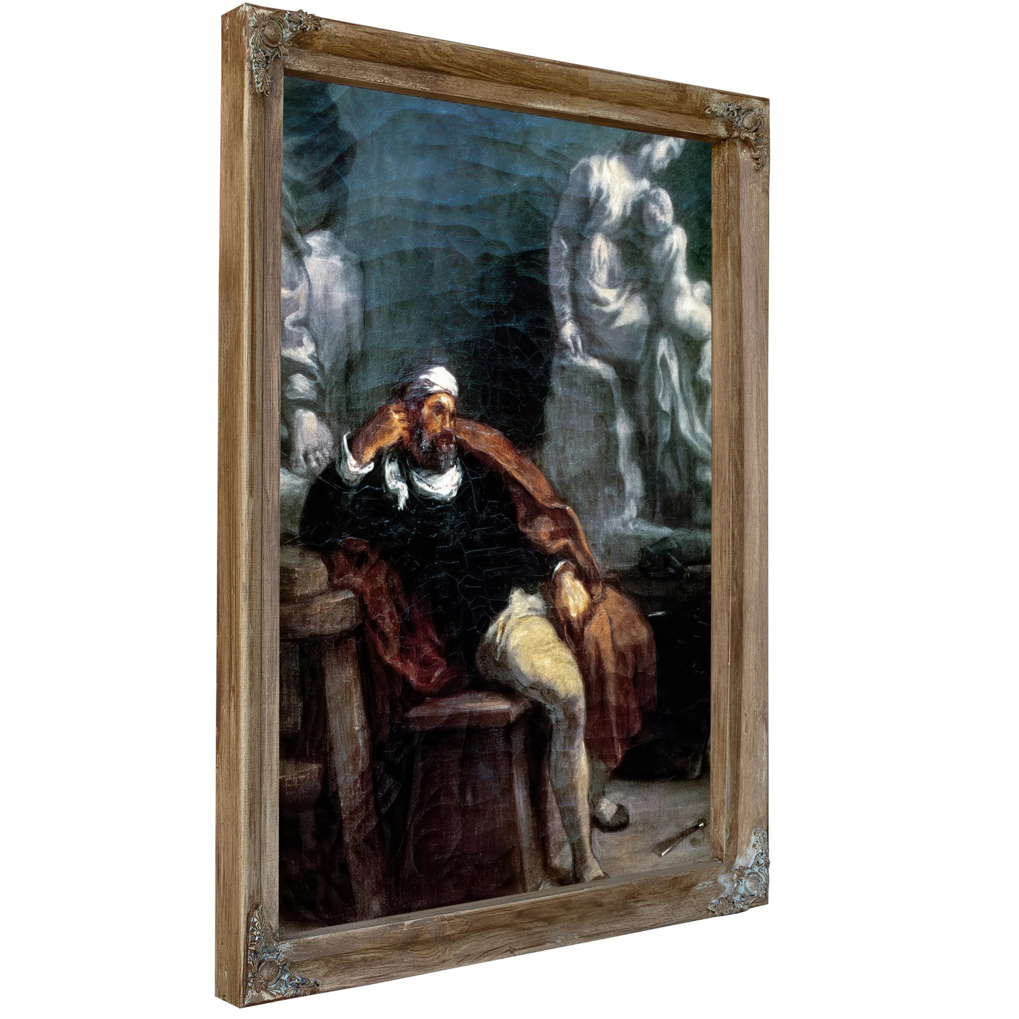 Michelangelo (1475 1564) In His Studio By Ferdinand Victor Eugene Delacroix Fine Art Print