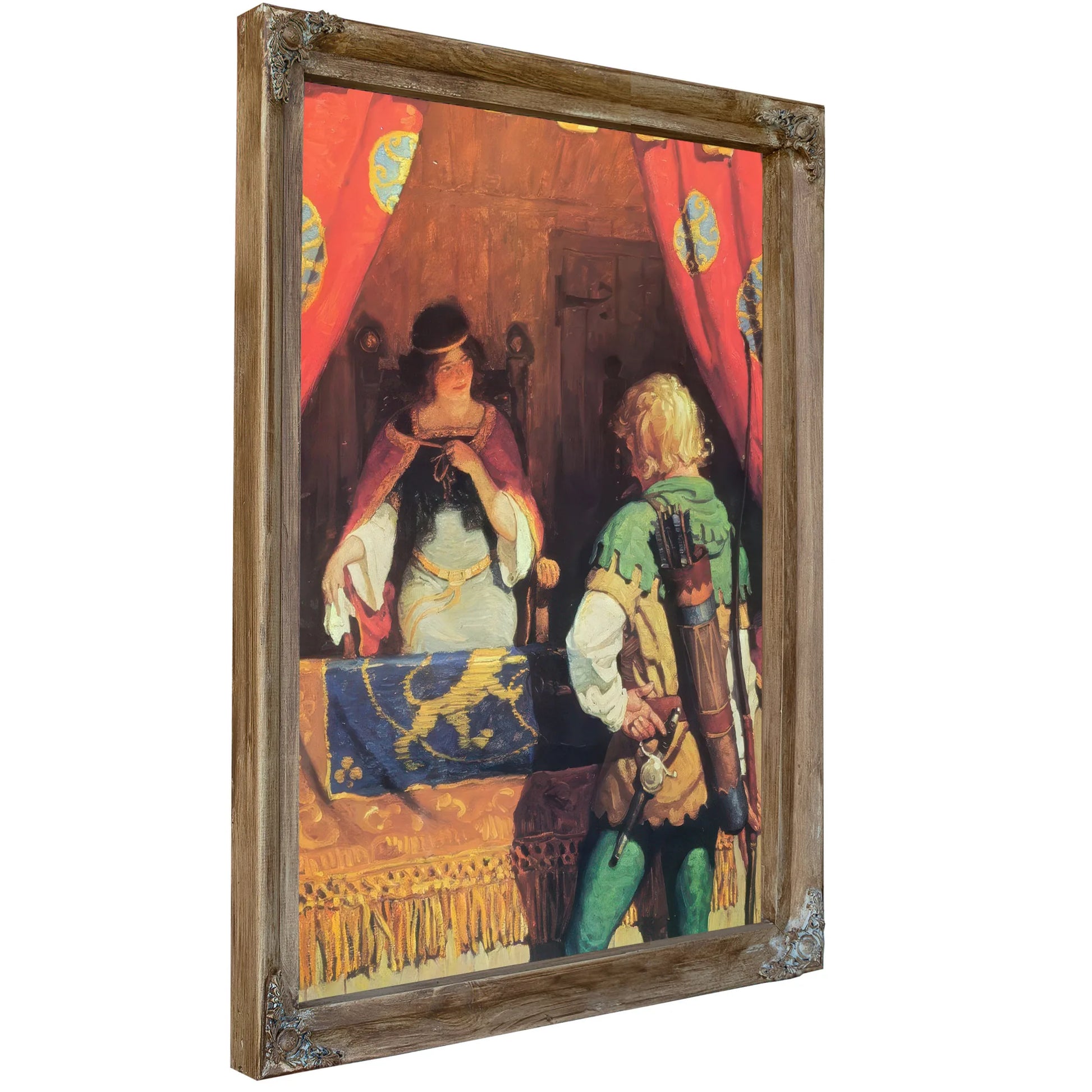 Robin Meets Maid Marian By NC Wyeth Fine Art Print