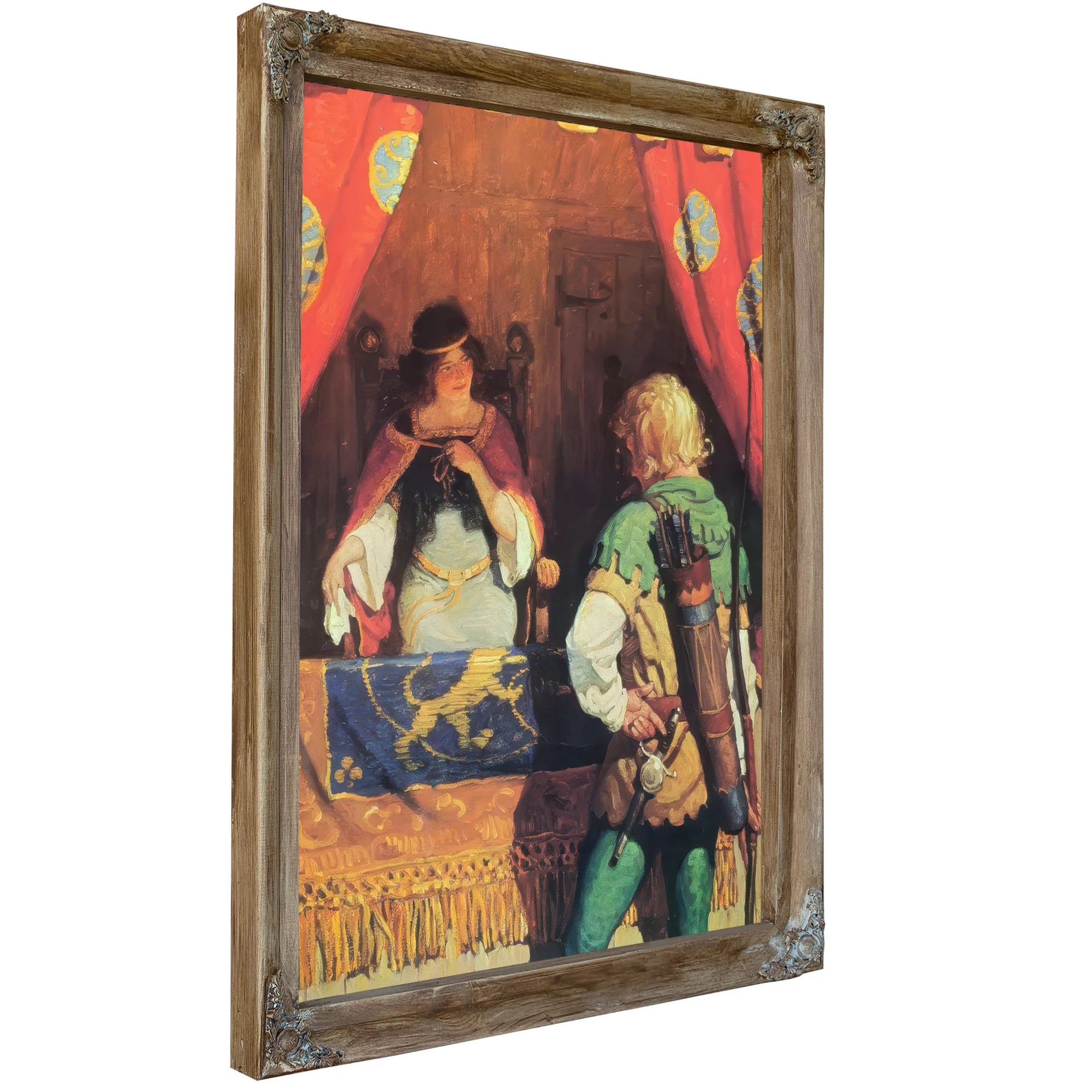 Robin Meets Maid Marian By NC Wyeth Fine Art Print