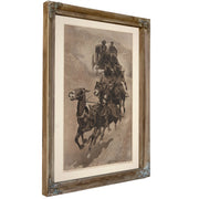 An Army Mail Ambulance A Busted Brake And A Down Grade by Frederic Remington