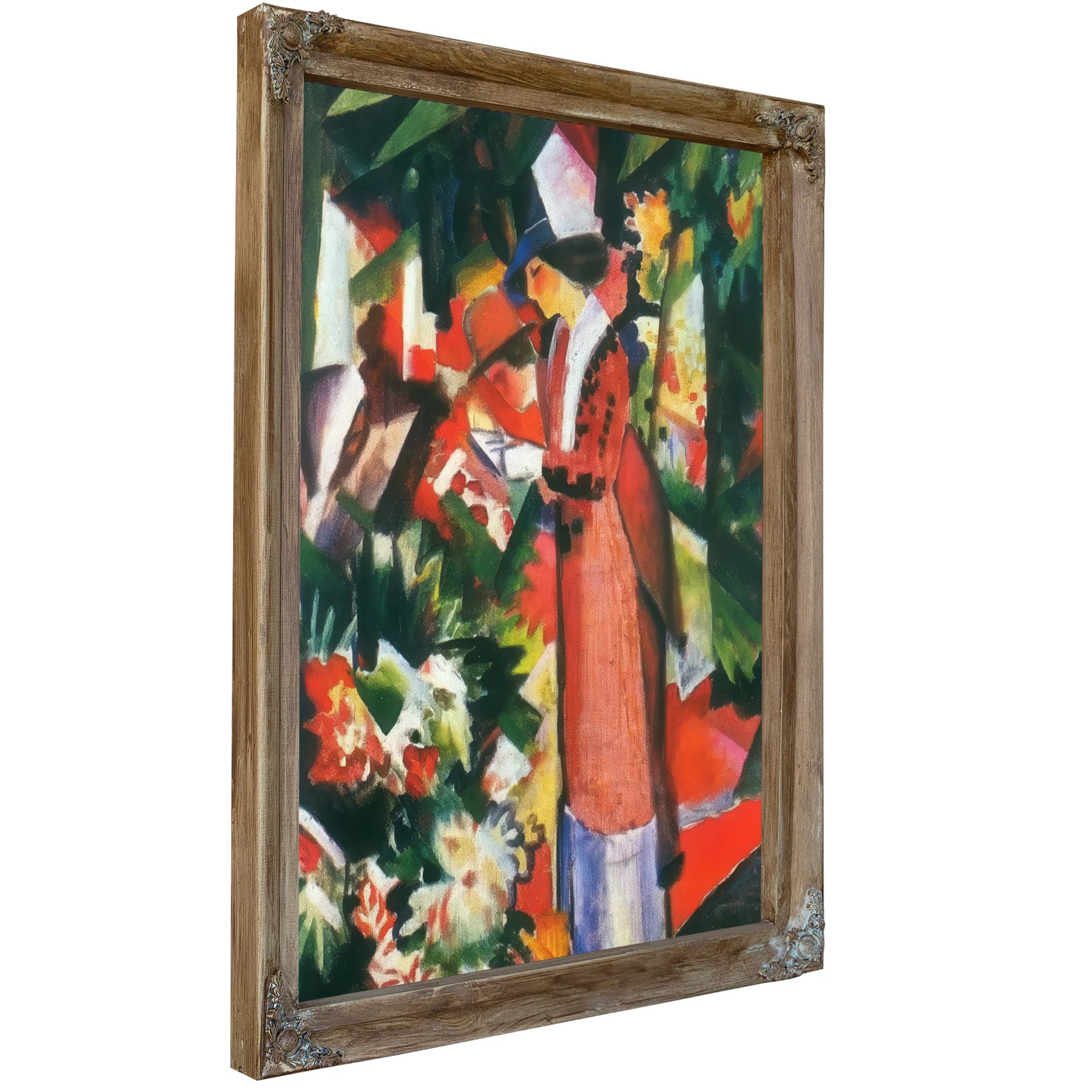 Walk Among Flowers By August Macke Fine Art Print