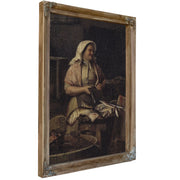 En Kone Der Saelger Fisk by Carl Bloch