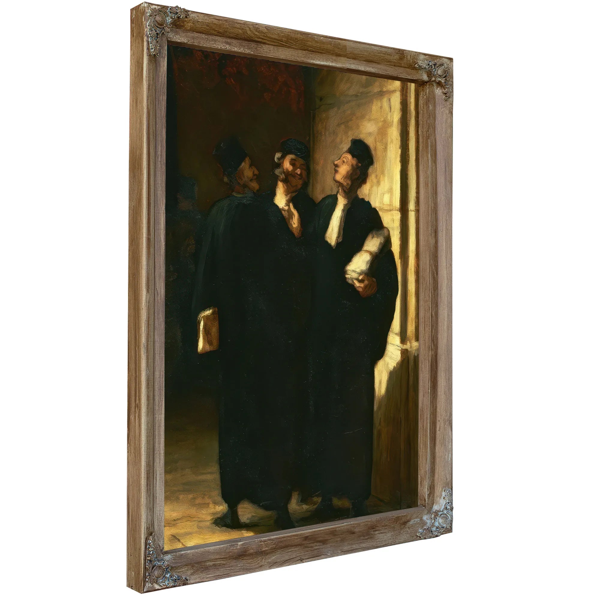 Three Lawyers By Honore Daumier Fine Art Print