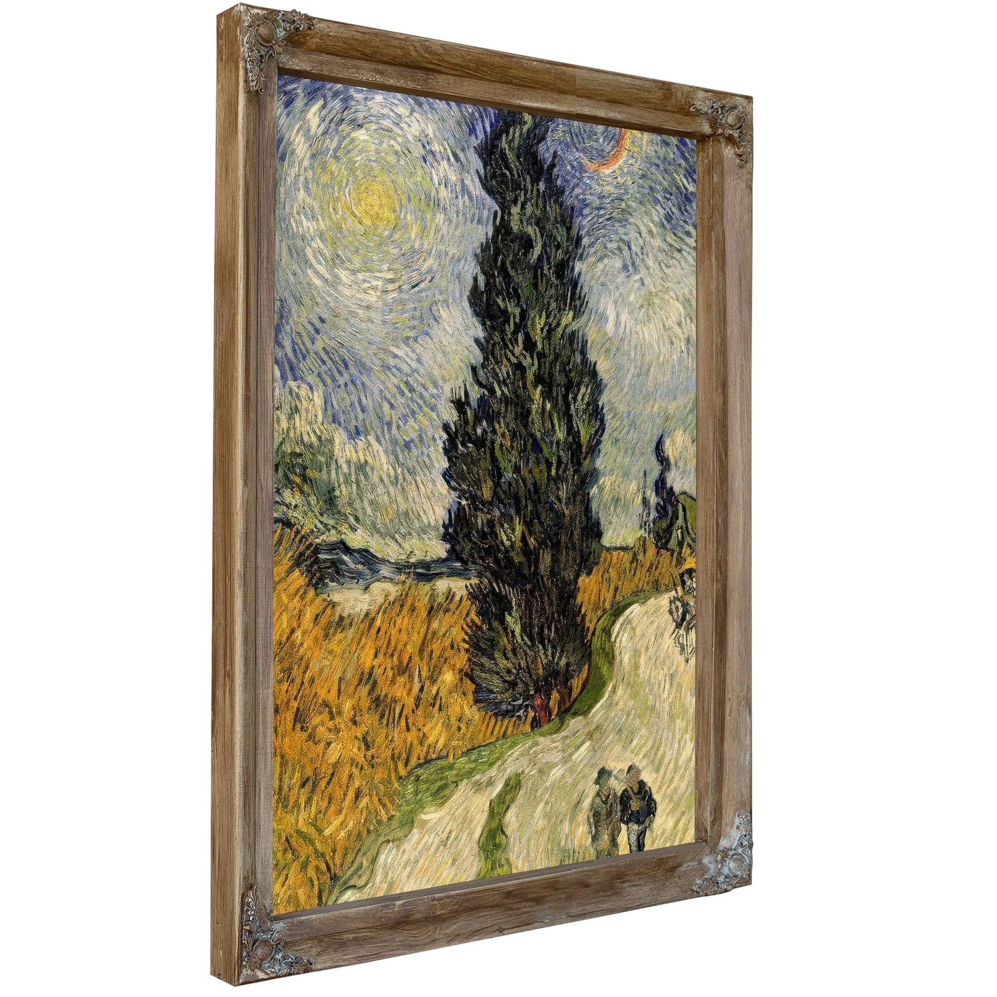 Road With Cypresses By Vincent Van Gogh Fine Art Print