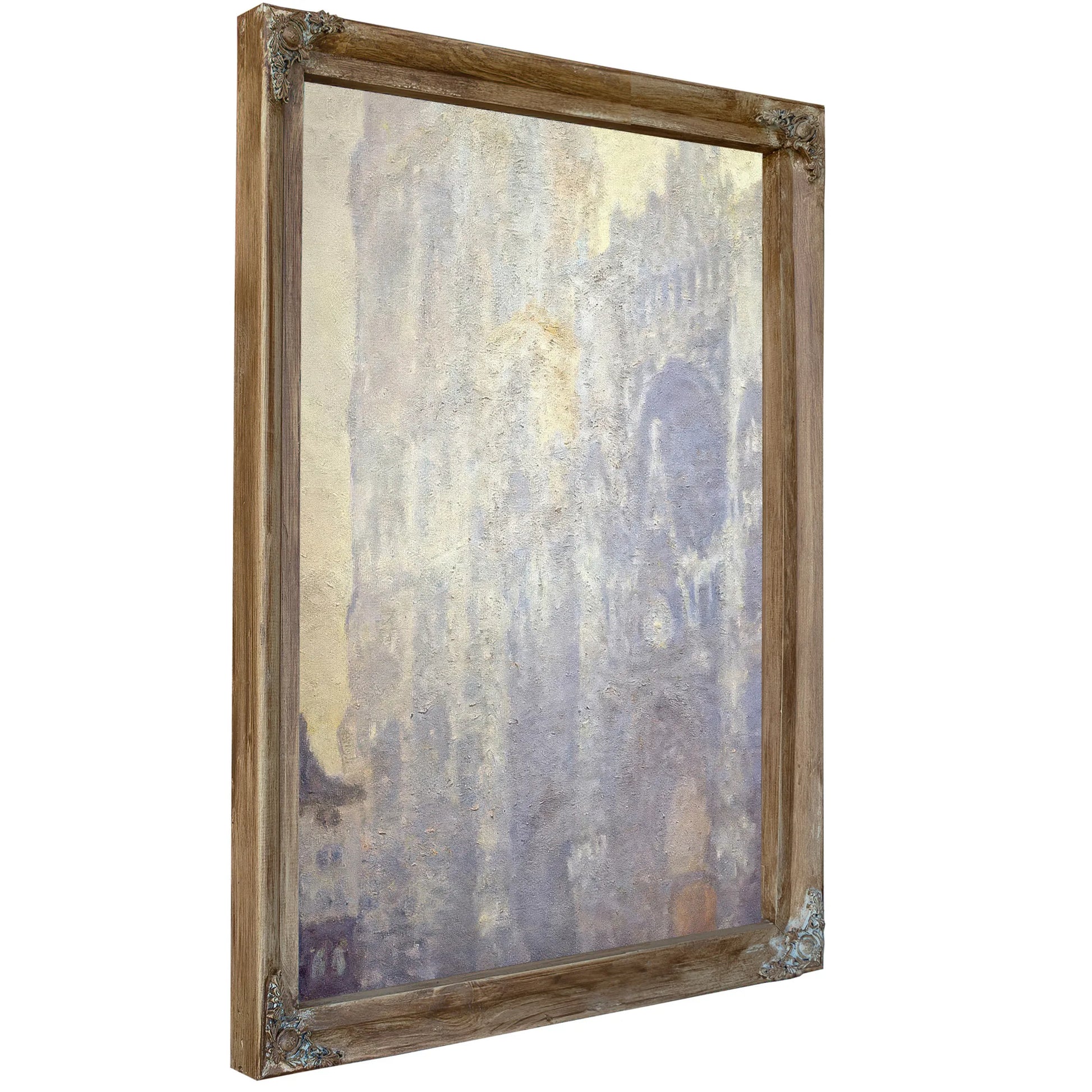 Rouen Cathedral Morning Sun Harmony In Blue By Claude Monet Fine Art Print