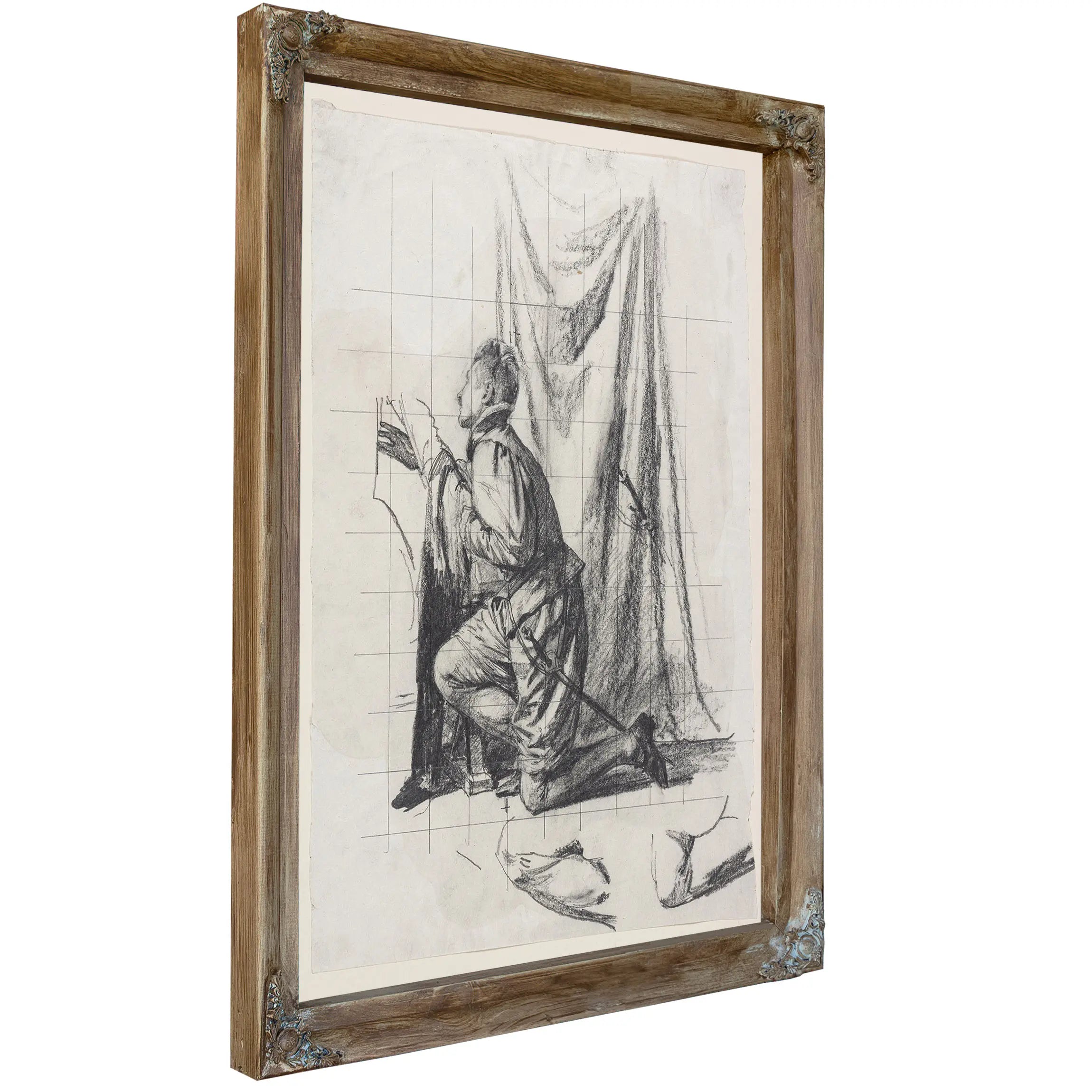 Udkast Til Raderingen Den Unge Mand Og Doden by Carl Bloch