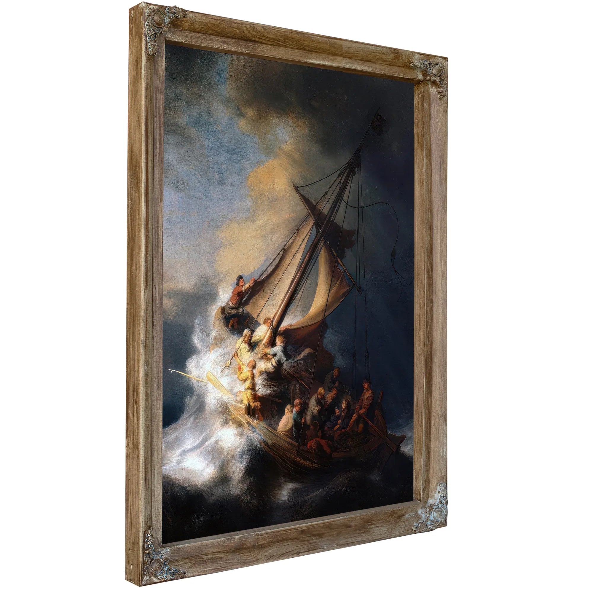 Christ In The Storm On The Sea Of Galilee 1633 By Rembrandt Fine Art Print