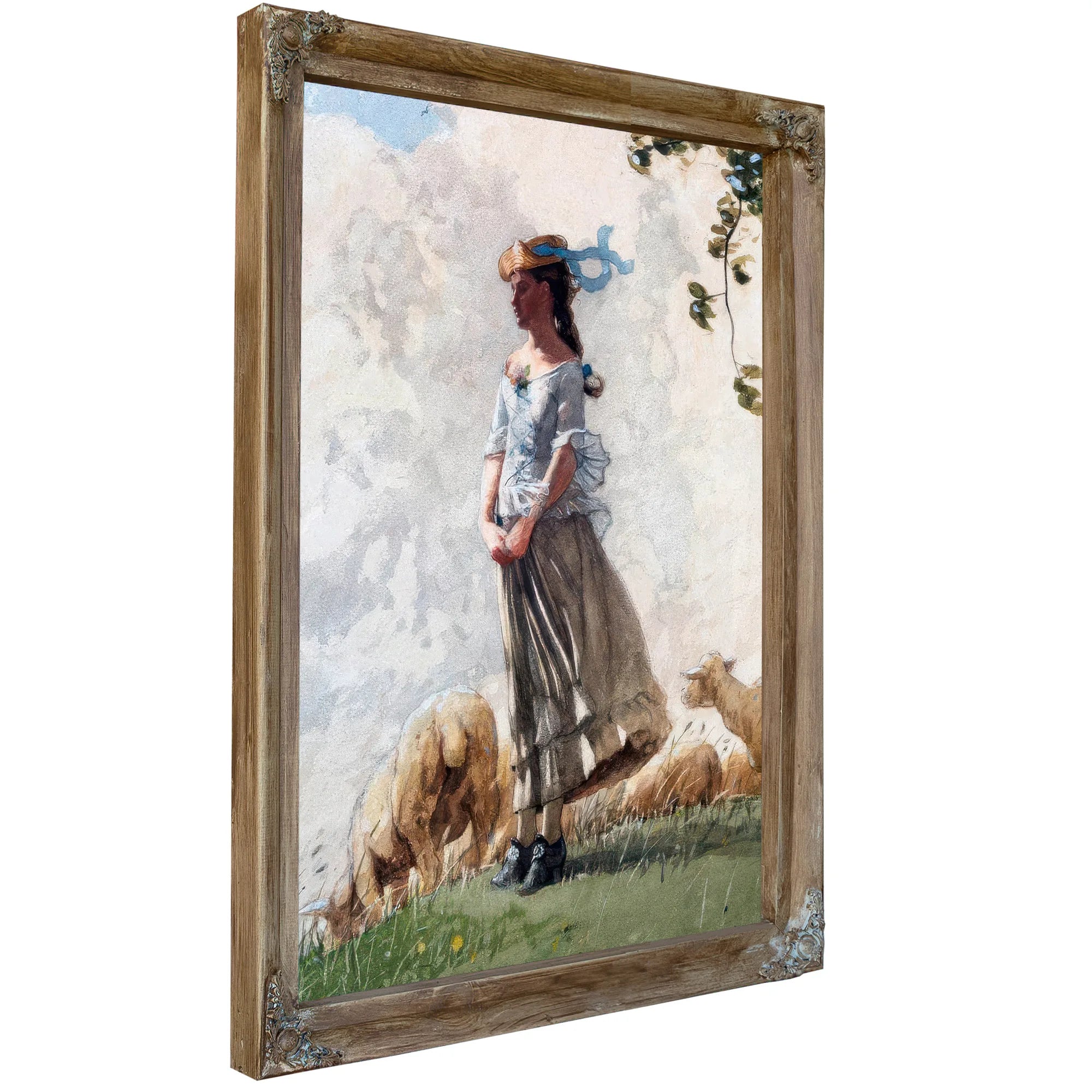 The Shepherdess (Fresh Air) By Winslow Homer Fine Art Print