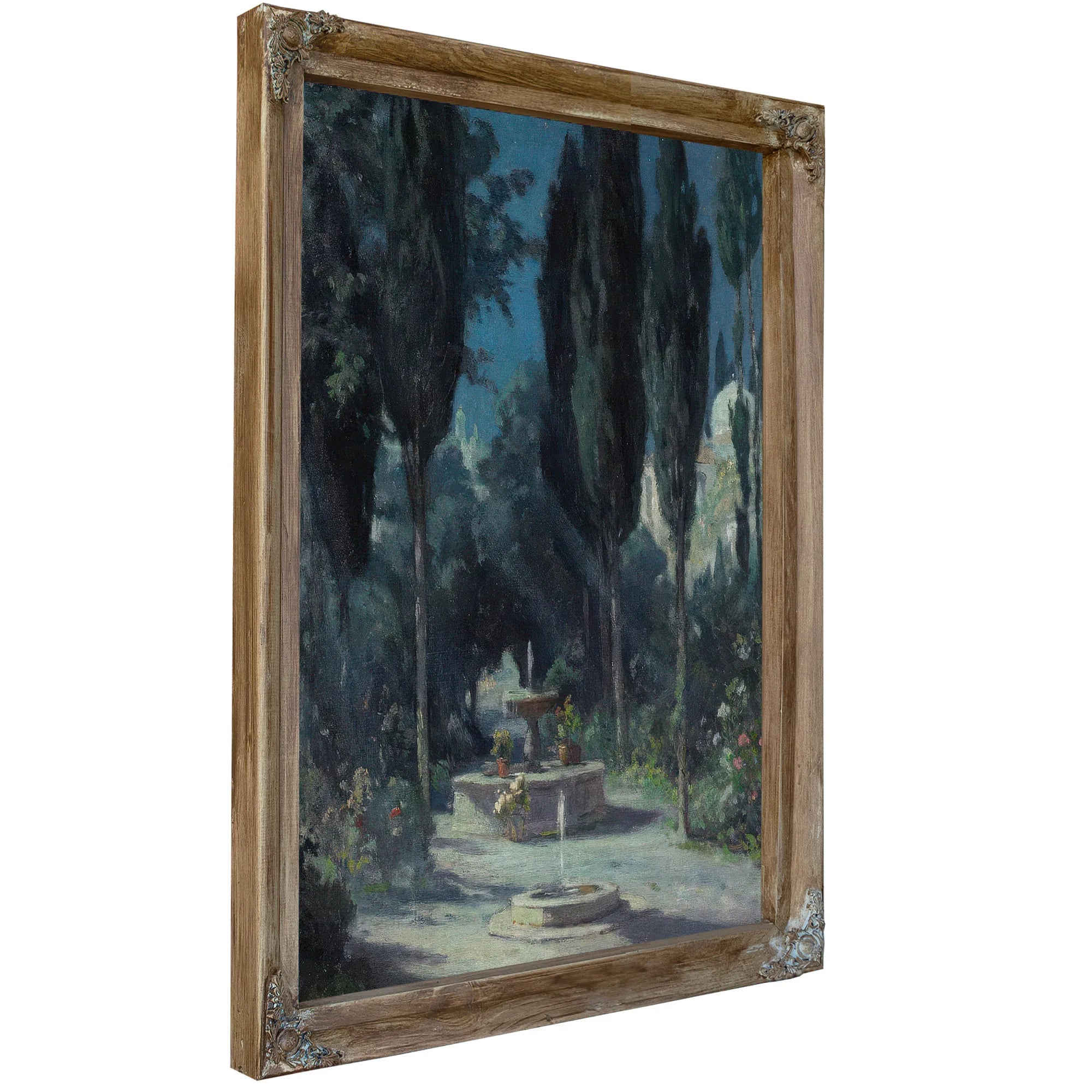 A Garden In Granada In The Moonlight By Colin Campbell Cooper Fine Art Print
