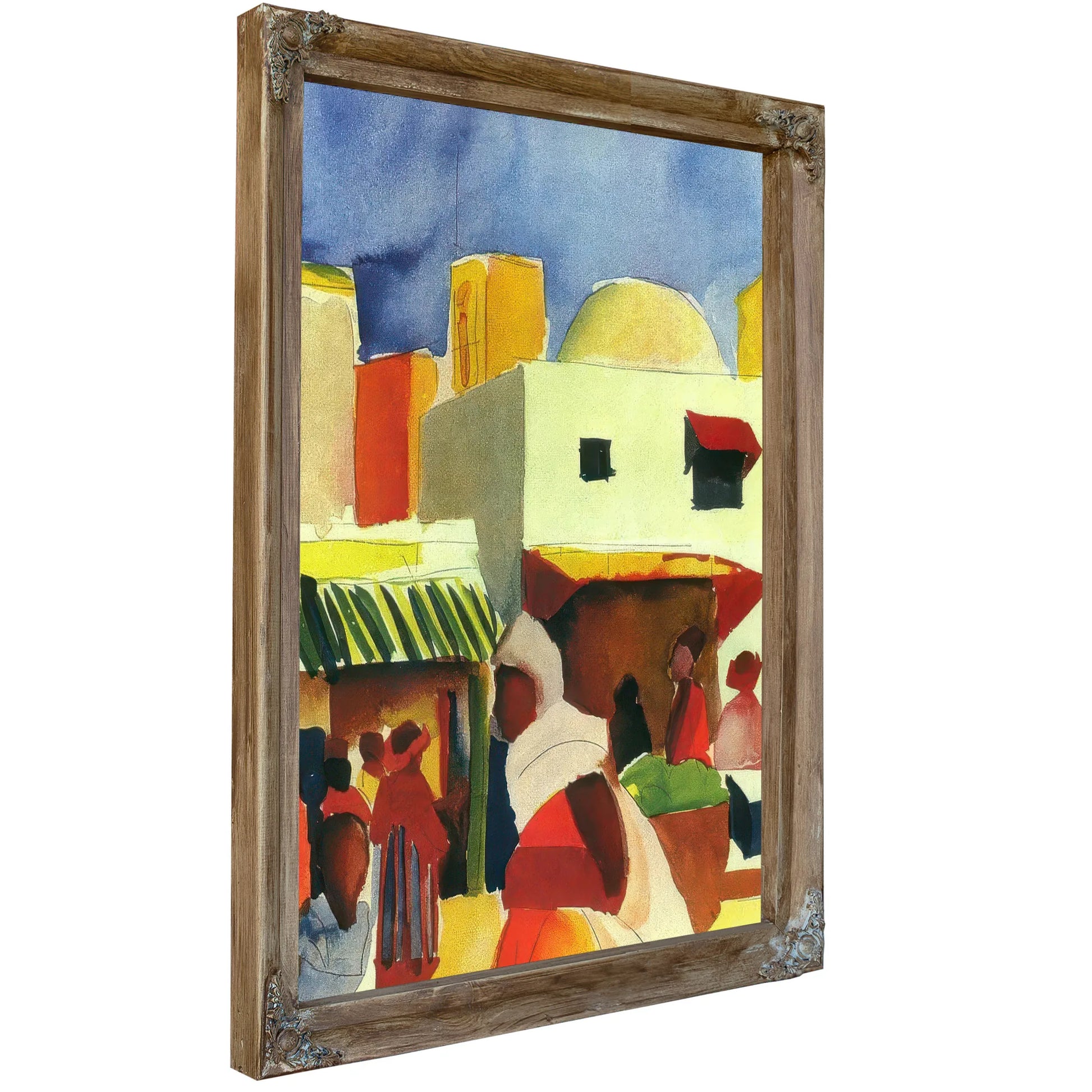 Market In Tunis I By August Macke Fine Art Print