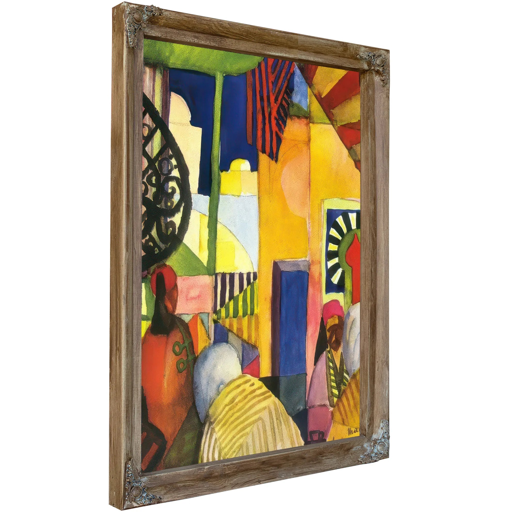 In The Bazaar By August Macke Fine Art Print